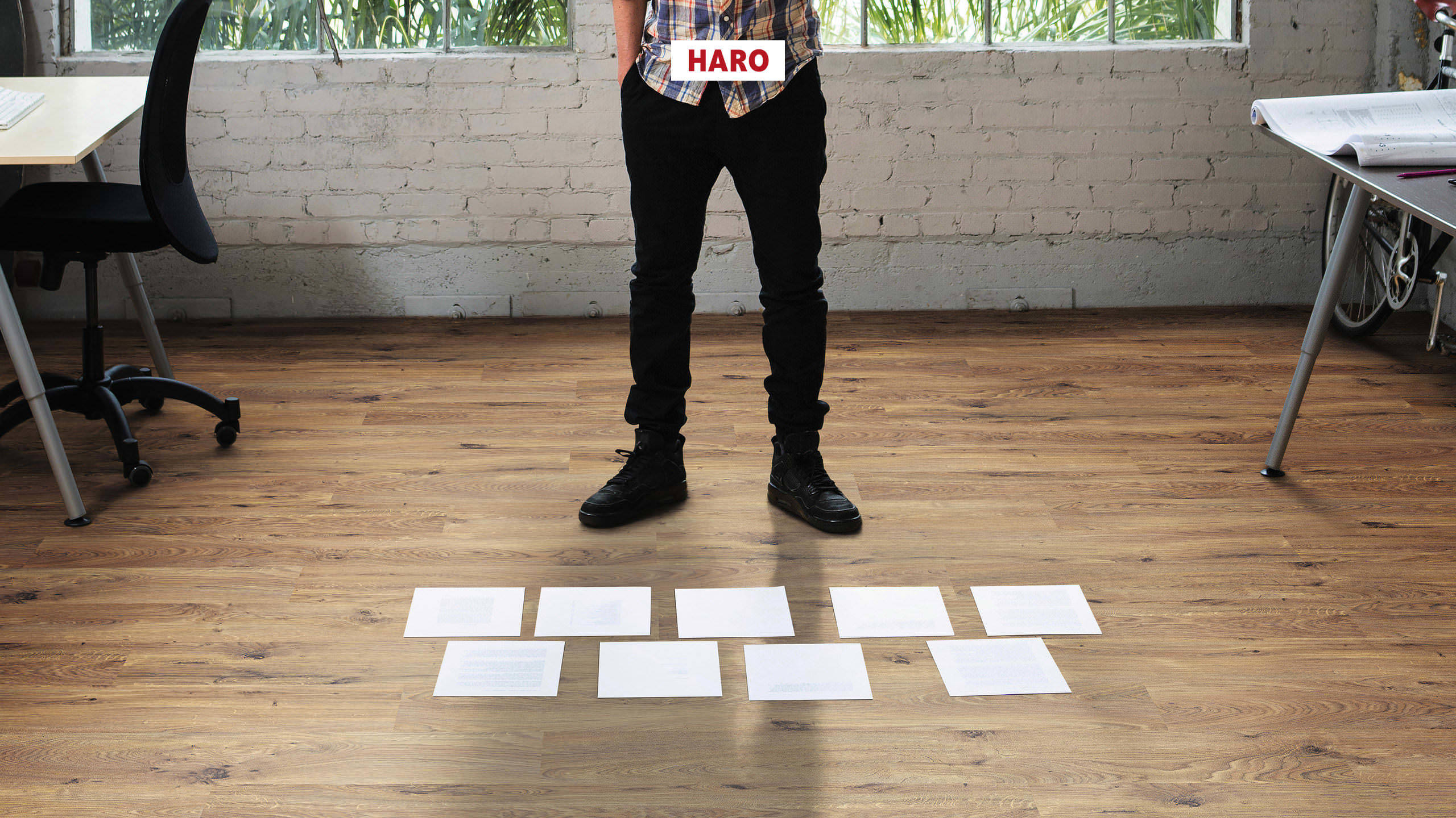 HARO Laminate Floor TRITTY 90 Plank 1-Strip Alabama Oak* textured matt Top Connect