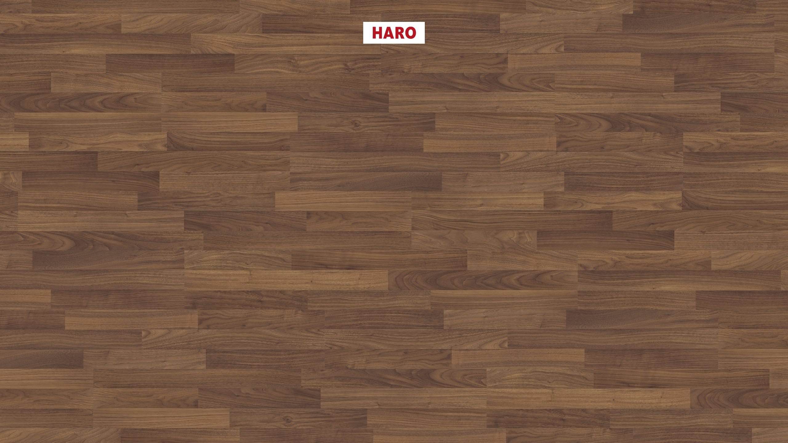 HARO Laminate Floor Special Edition NKL31 3-Strip Walnut Ambiente* pores Lock Connect plus