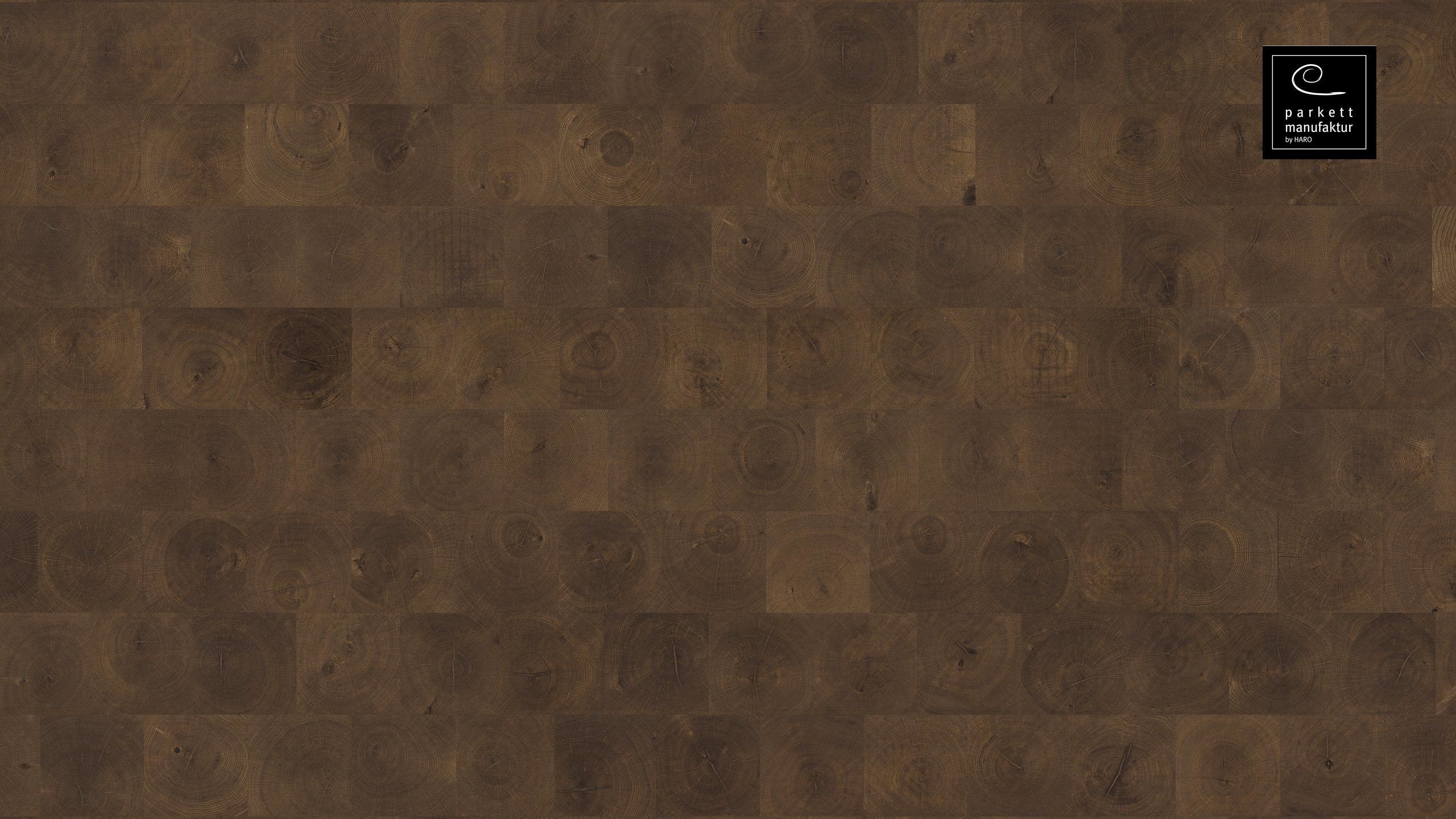 parkettmanufaktur by HARO 4000 Carré Oak Antique Brown Selectiv oleovera Tongue and Groove