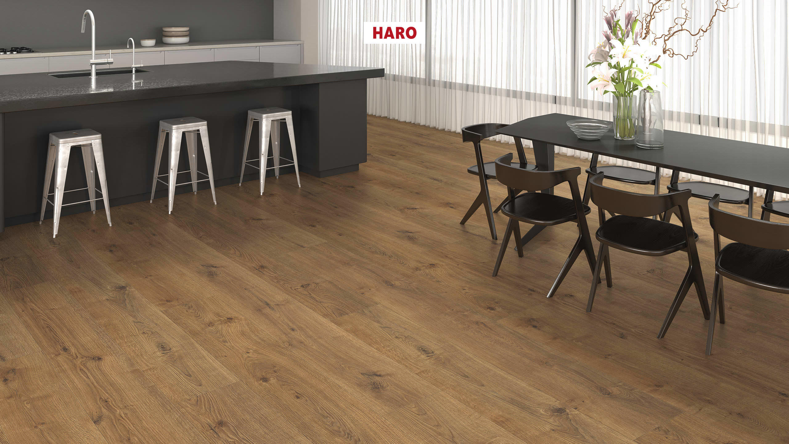 HARO Laminate Floor TRITTY 200 Aqua Gran Via 4V Oak Portland Nature* authentic Silent CT Top Connect