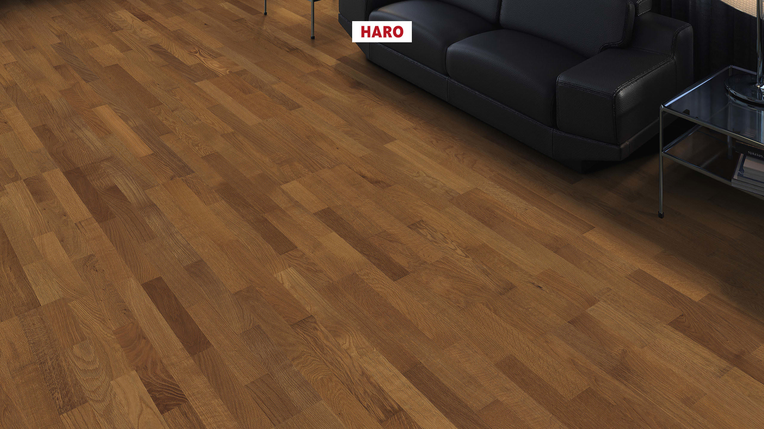HARO PARQUET 4000 Longstrip Amber Oak Naturale brushed naturaLin plus Top Connect