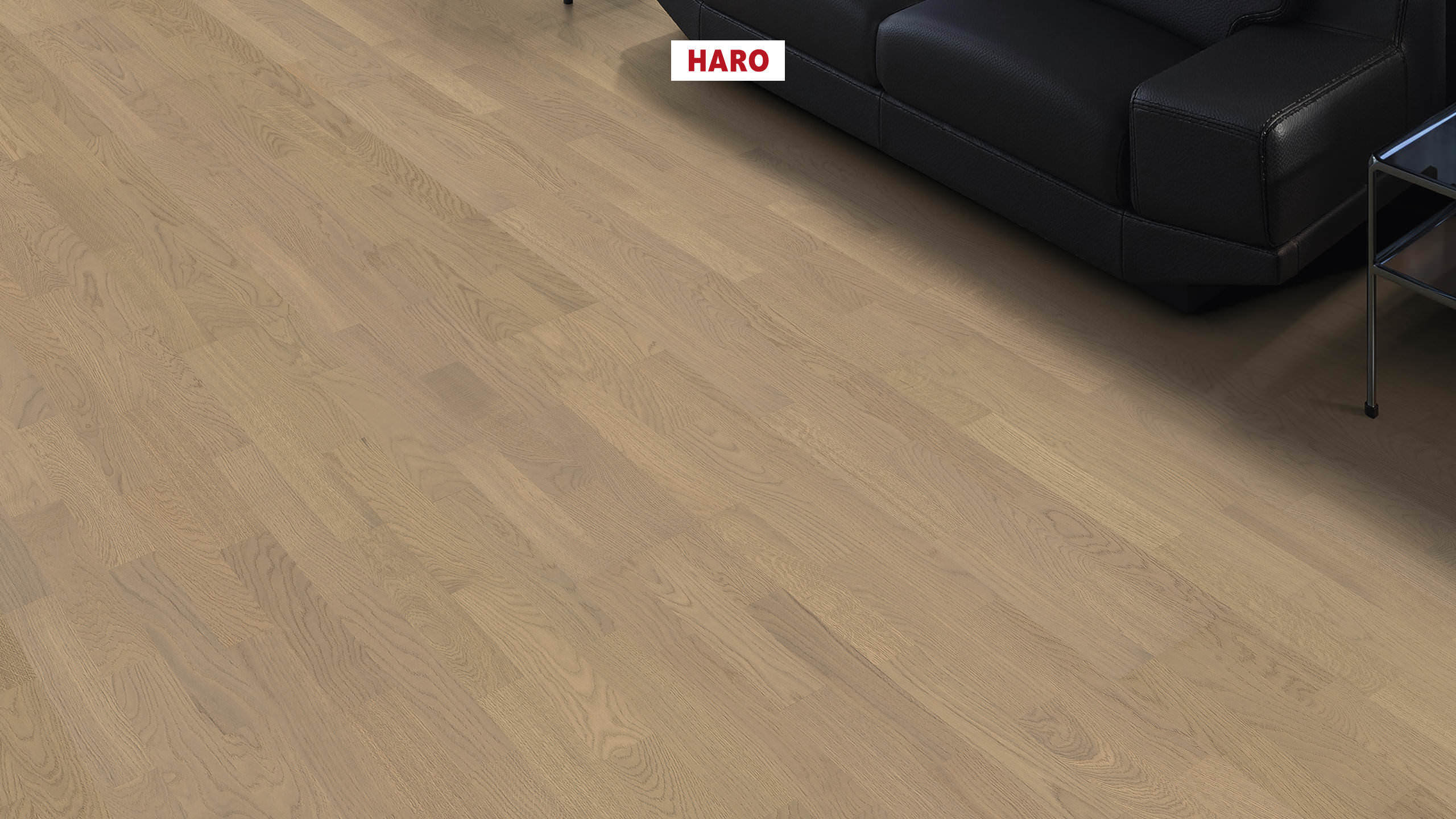 HARO PARQUET 4000 Longstrip Oak Sand Grey Naturale brushed naturaDur Top Connect
