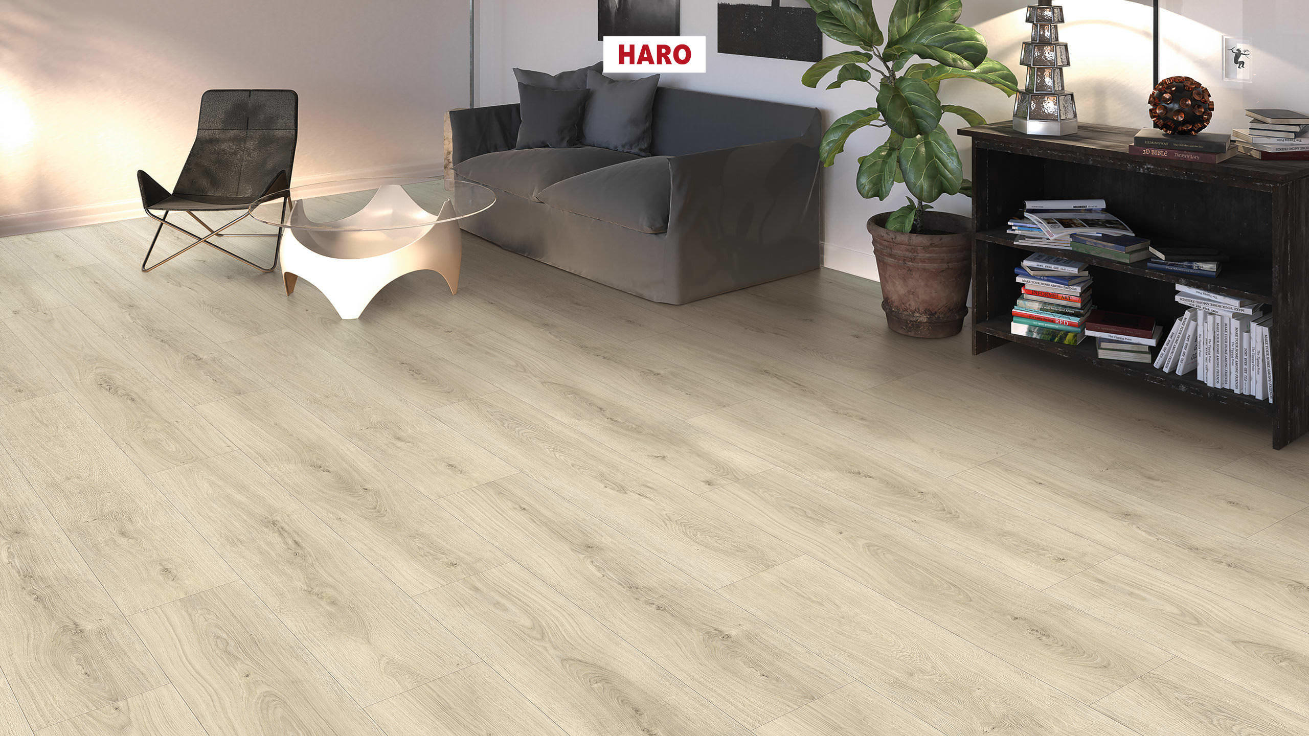 DISANO by HARO LifeAqua Plank 1-Strip 4V Oak Sheffield Creme White* authentic Top Connect