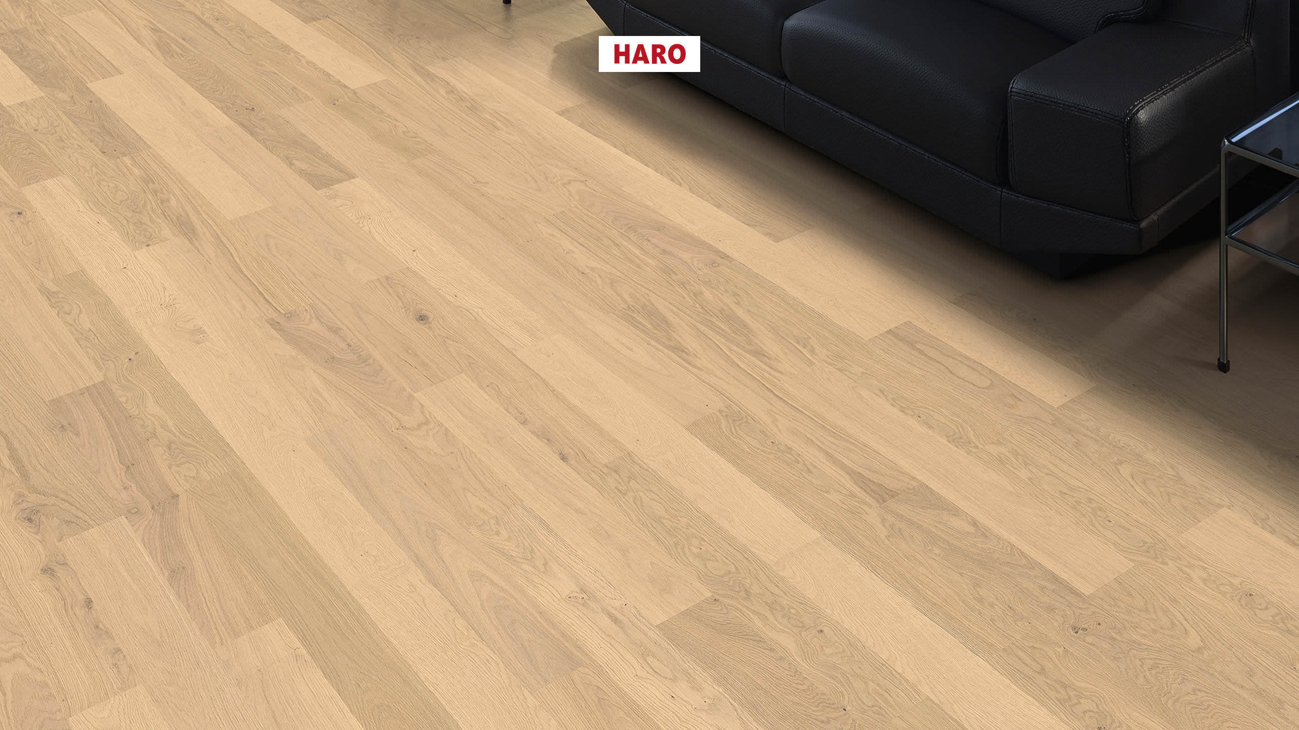 HARO PARQUET 4000 Strip Classico Oak Invisible Trend brushed naturaDur Tongue and Groove