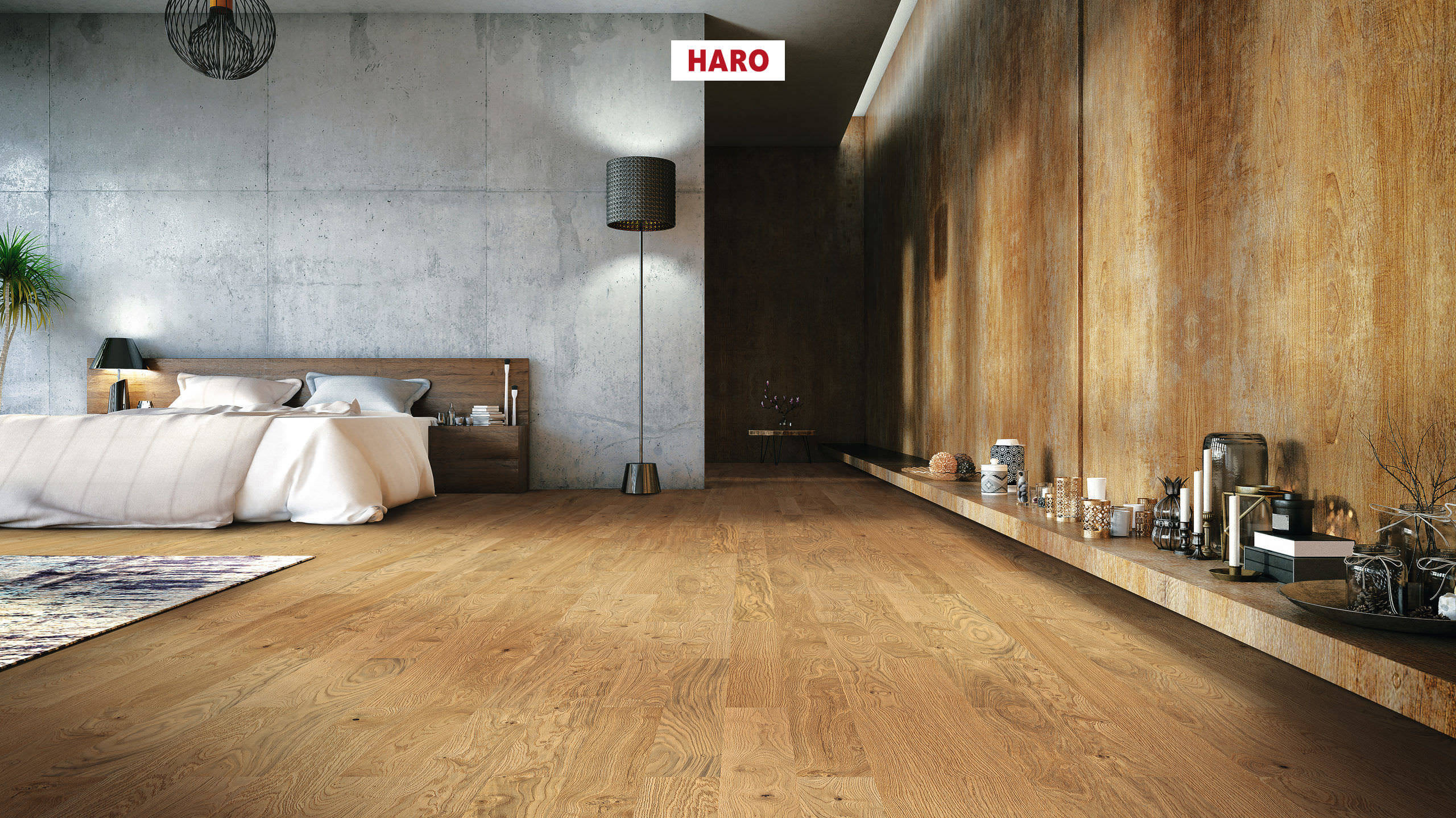 HARO PARQUET 4000 Strip Classico Oak Trend brushed naturaDur Tongue and Groove