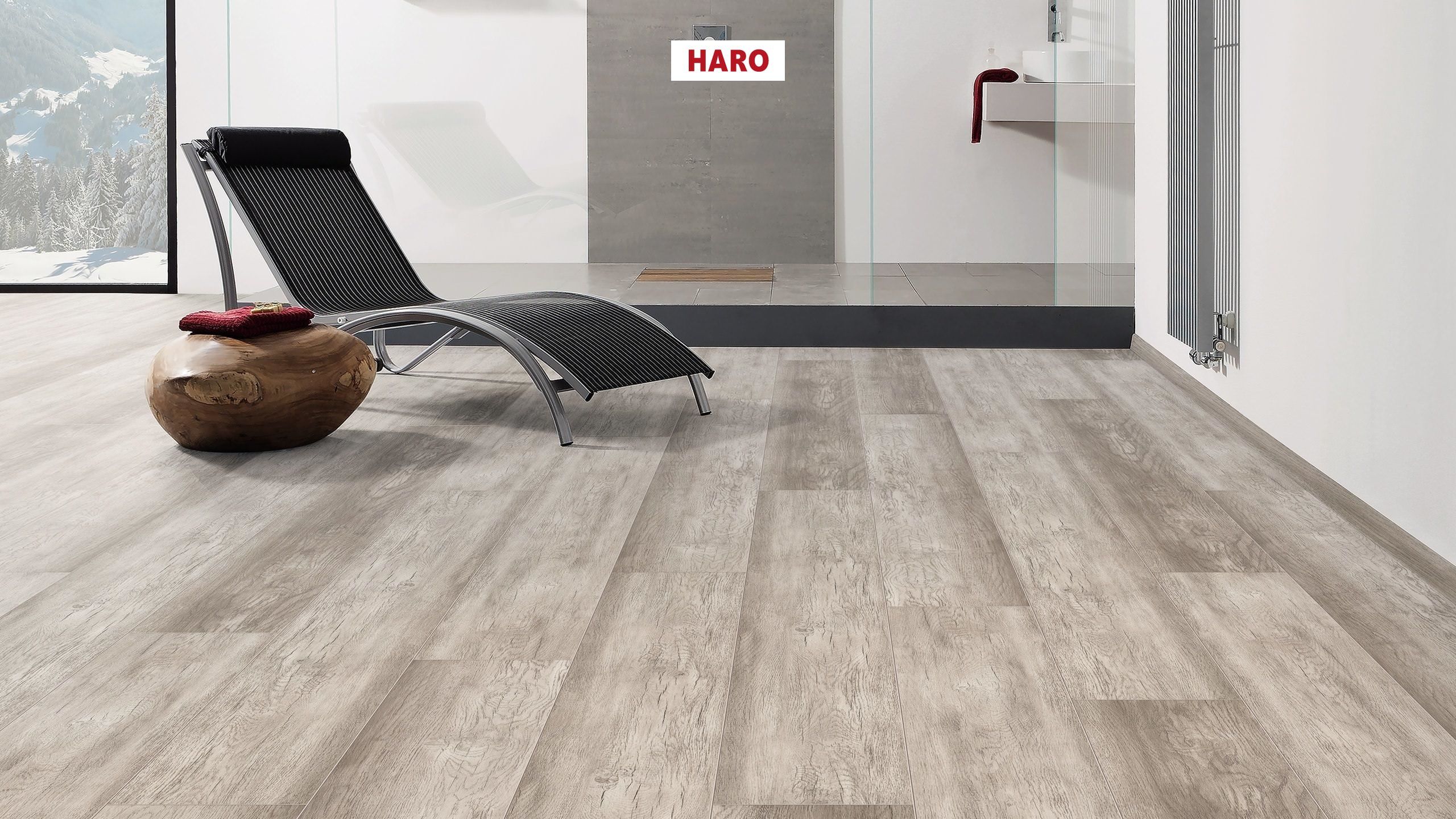 DISANO by HARO ClassicAqua Plank 1-Strip XL 4V Country Oak Grey* rustic textured Top Connect