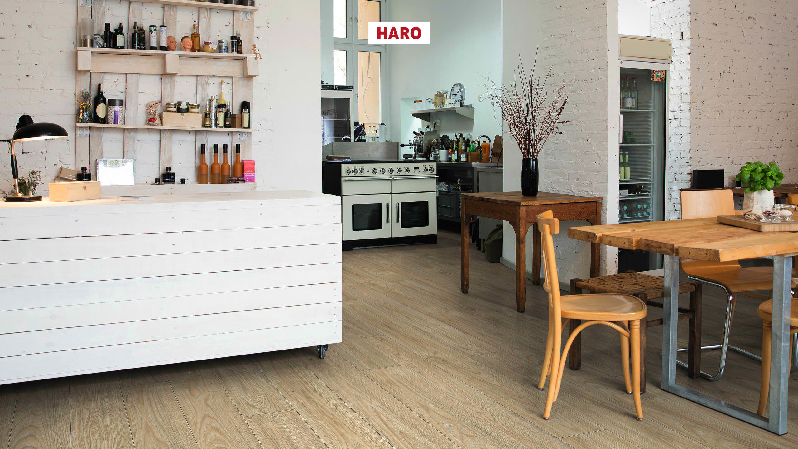 HARO Laminate Floor TRITTY 90 Plank 1-Strip 4V Chestnut Varese* authentic soft Silent CT Top Connect