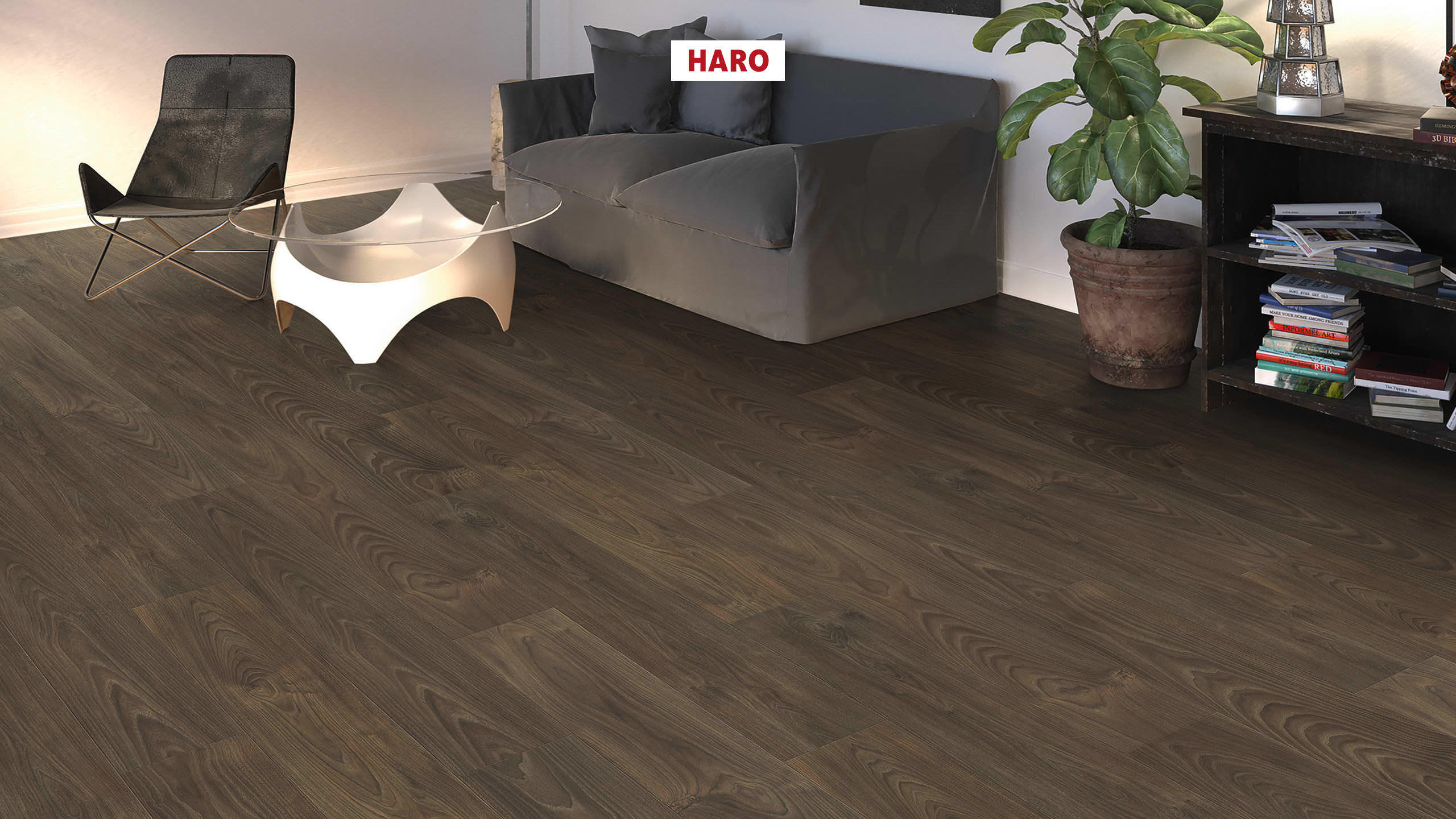 HARO Laminate Floor TRITTY 100 Plank 1-Strip 4V Acacia Vario* authentic soft Silent CT Top Connect