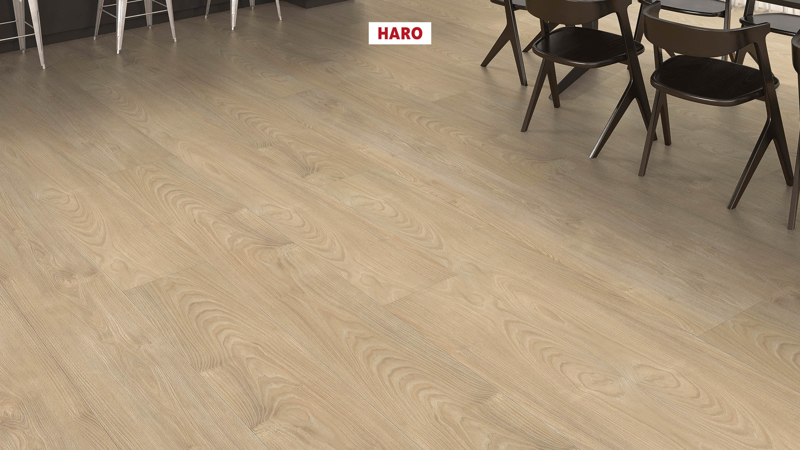 HARO Laminate Floor TRITTY 200 Aqua Gran Via 4V Silver Maple Vario* authentic soft Silent Pro Top Connect
