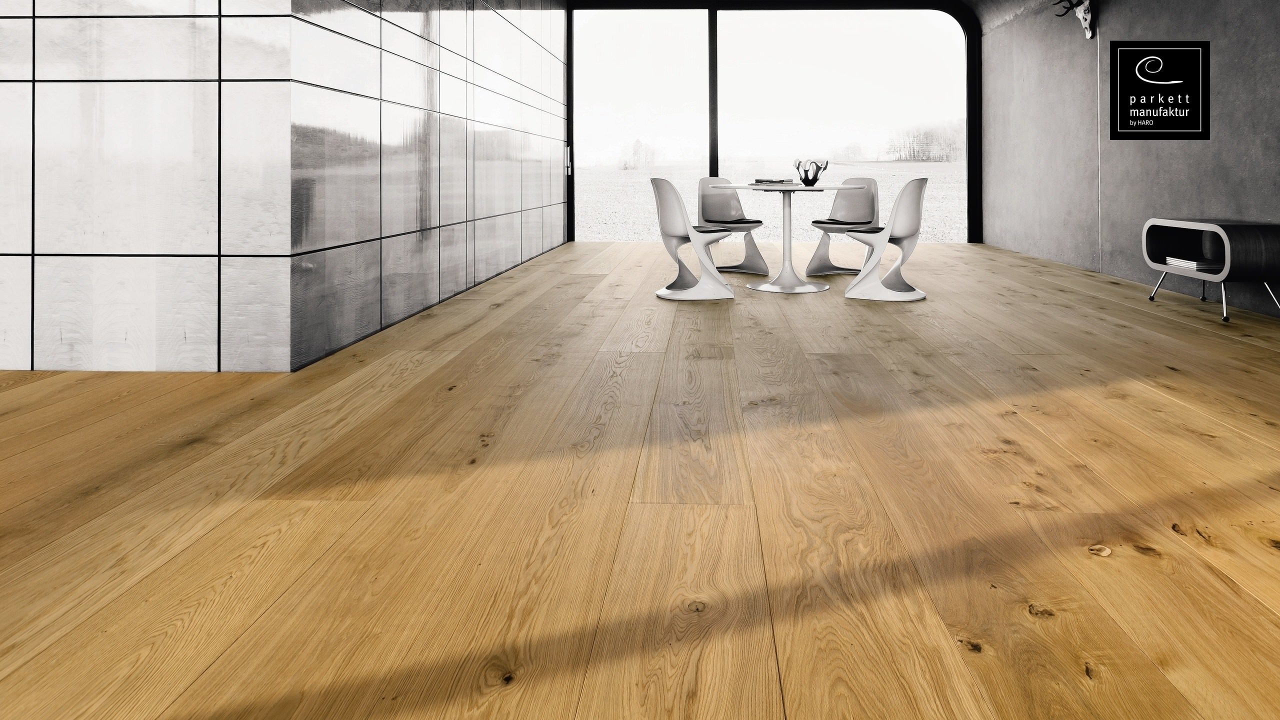 parkettmanufaktur by HARO 6000 Plank 1-Strip XL 4V Oak brushed oleovera Tongue and Groove