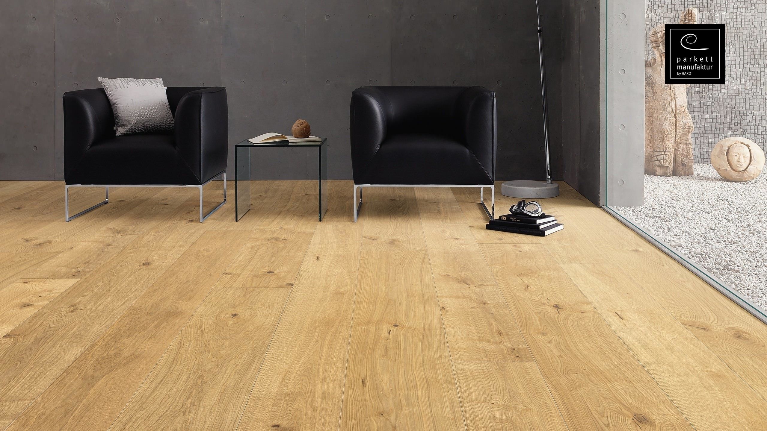 parkettmanufaktur by HARO 6000 Plank 1-Strip XL 4V Oak brushed oleovera Tongue and Groove