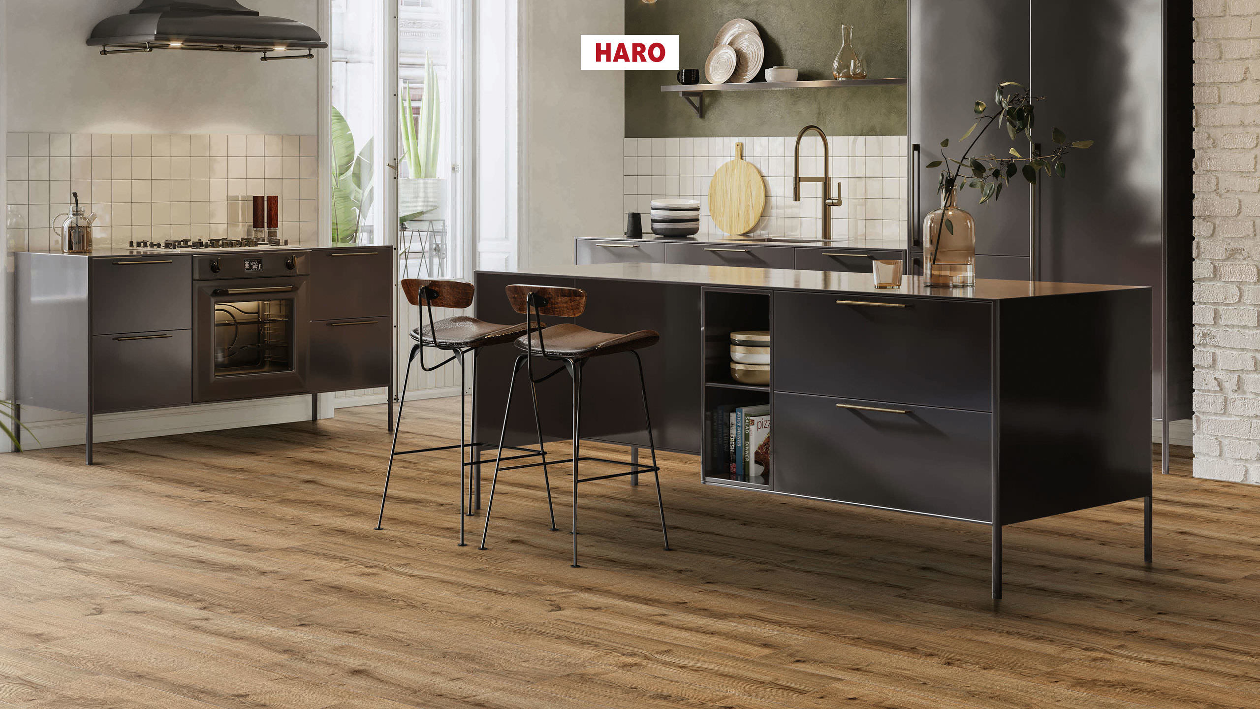 HARO Design Floor DISANO WaveAqua Plank 1-Strip 4V Oak Dresden* authentic Top Connect