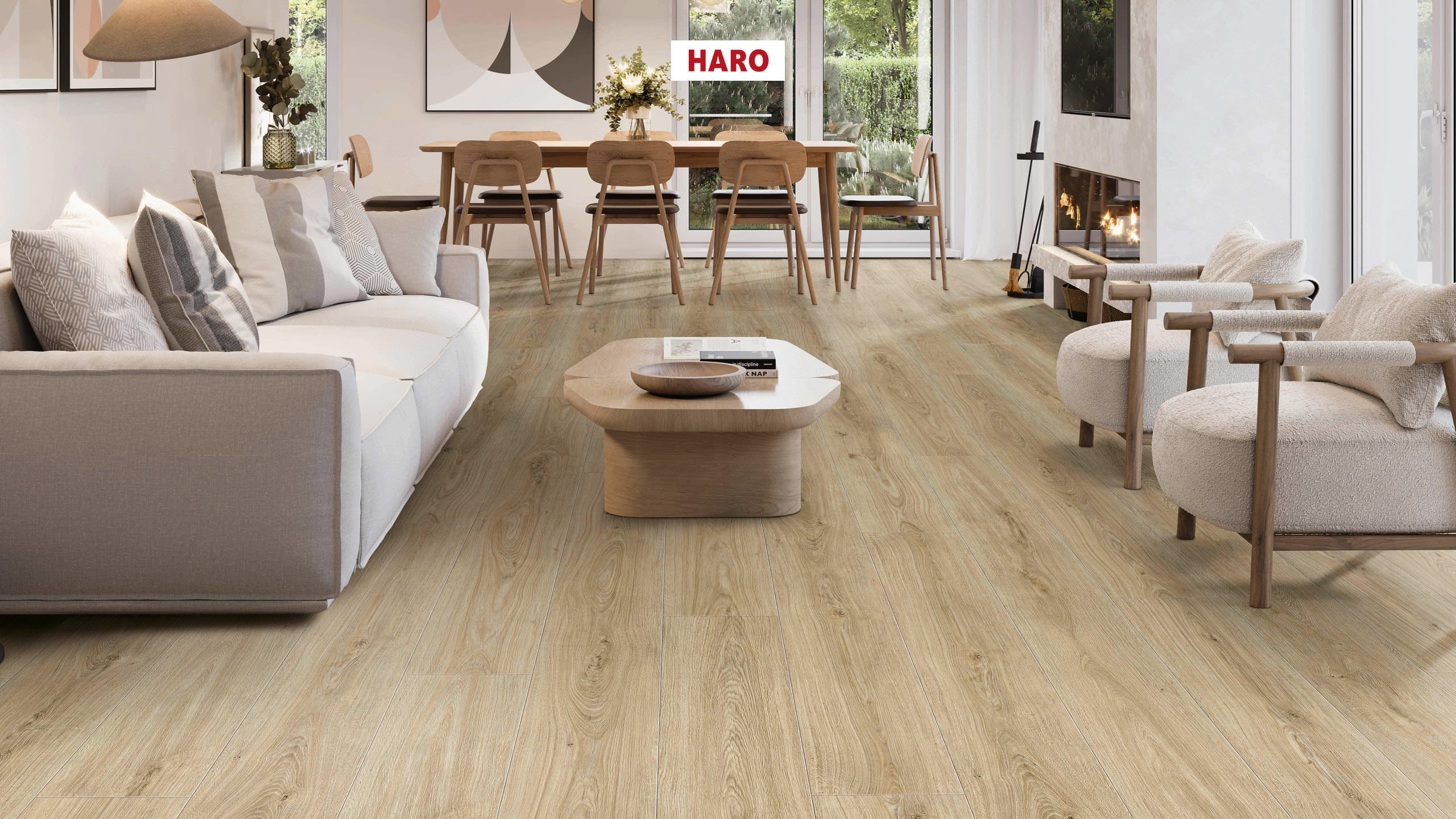 HARO Design Floor DISANO LifeAqua Plank 1-Strip XL 4V Oak Hannover* authentic Top Connect