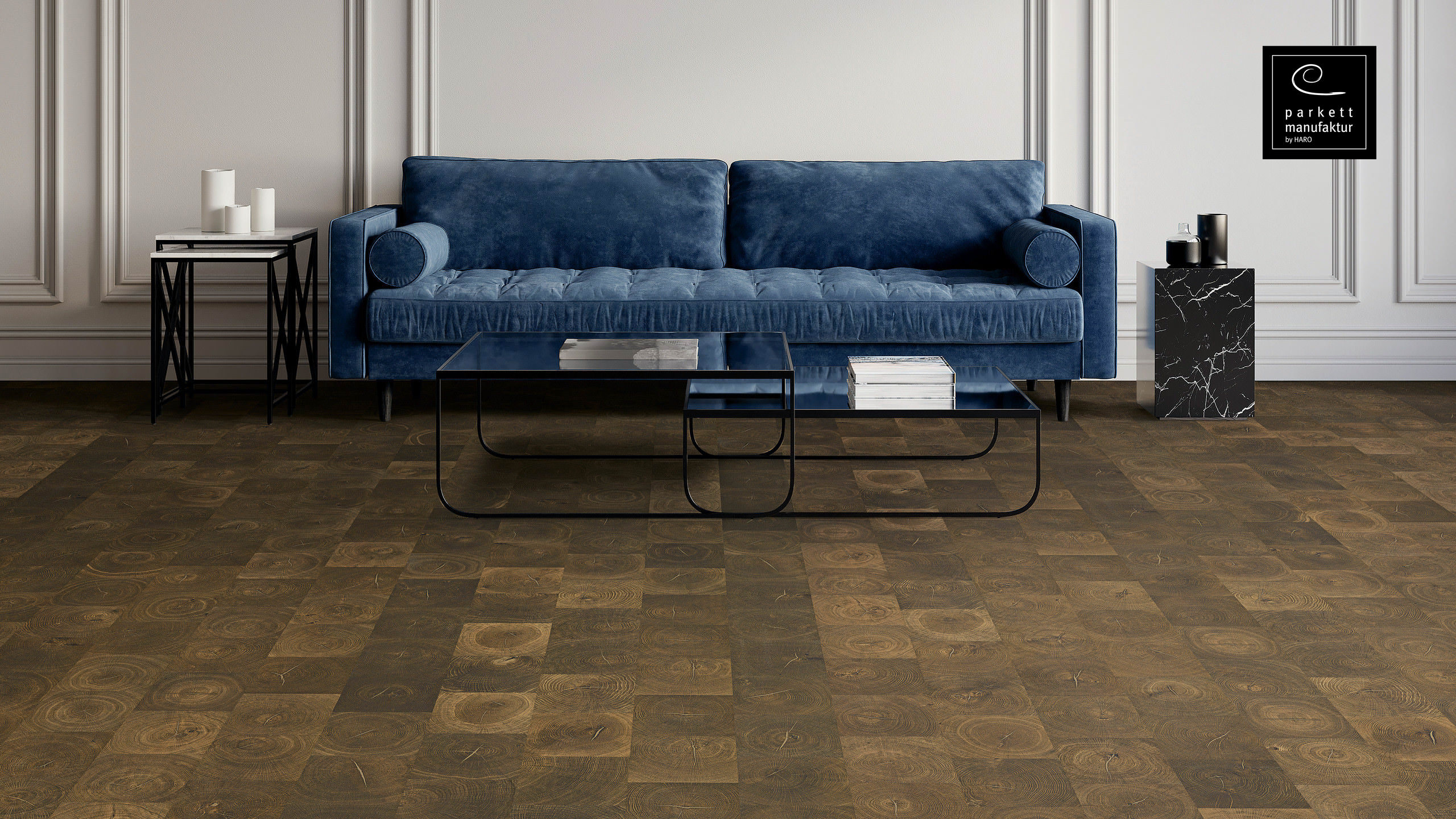 parkettmanufaktur by HARO 4000 Carré Fumed Oak Selectiv oleovera Tongue and Groove