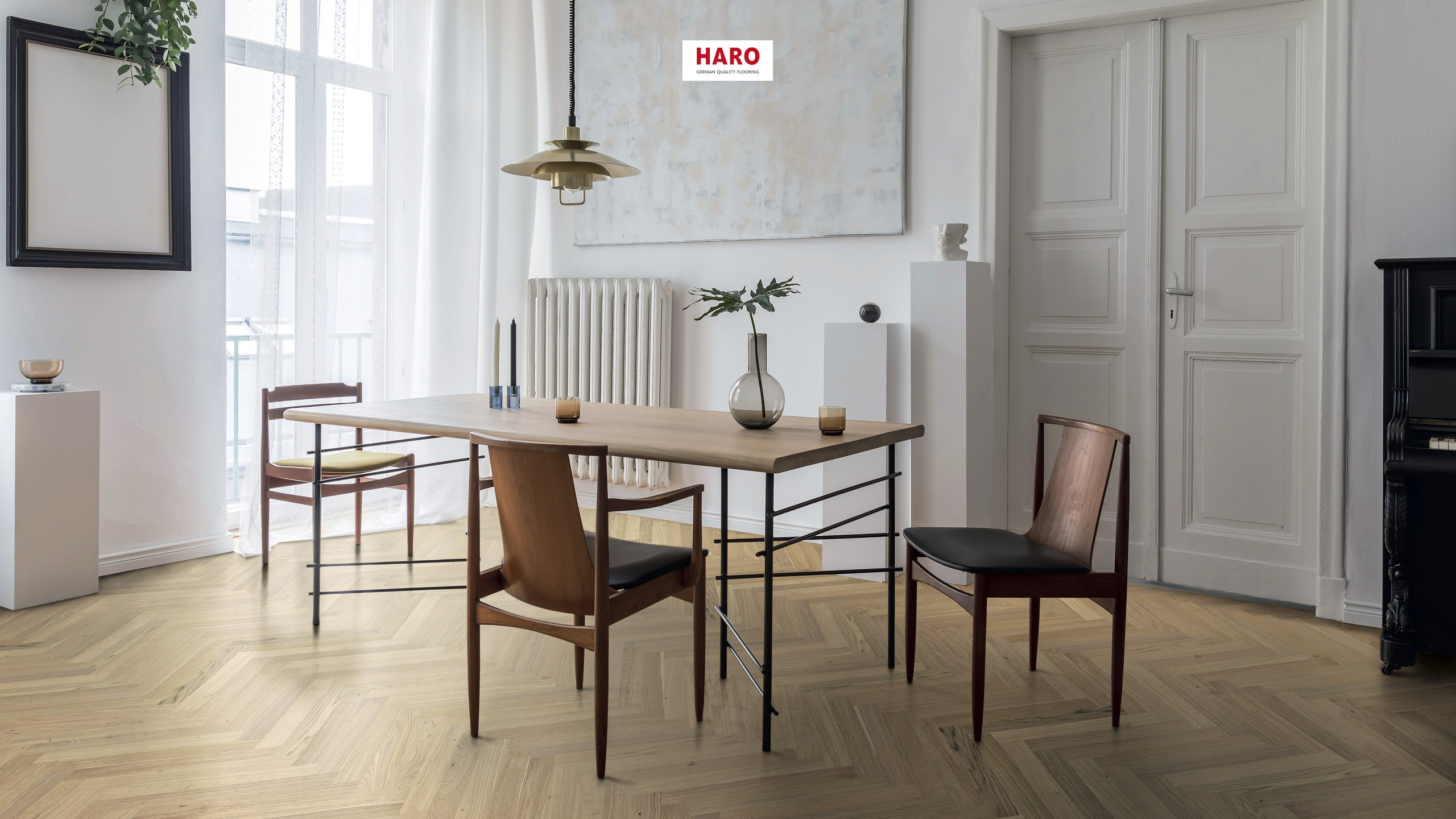 HARO PARQUET 4000 Strip Allegro Oak Invisible Objekt naturaDur High Performance Tongue and Groove