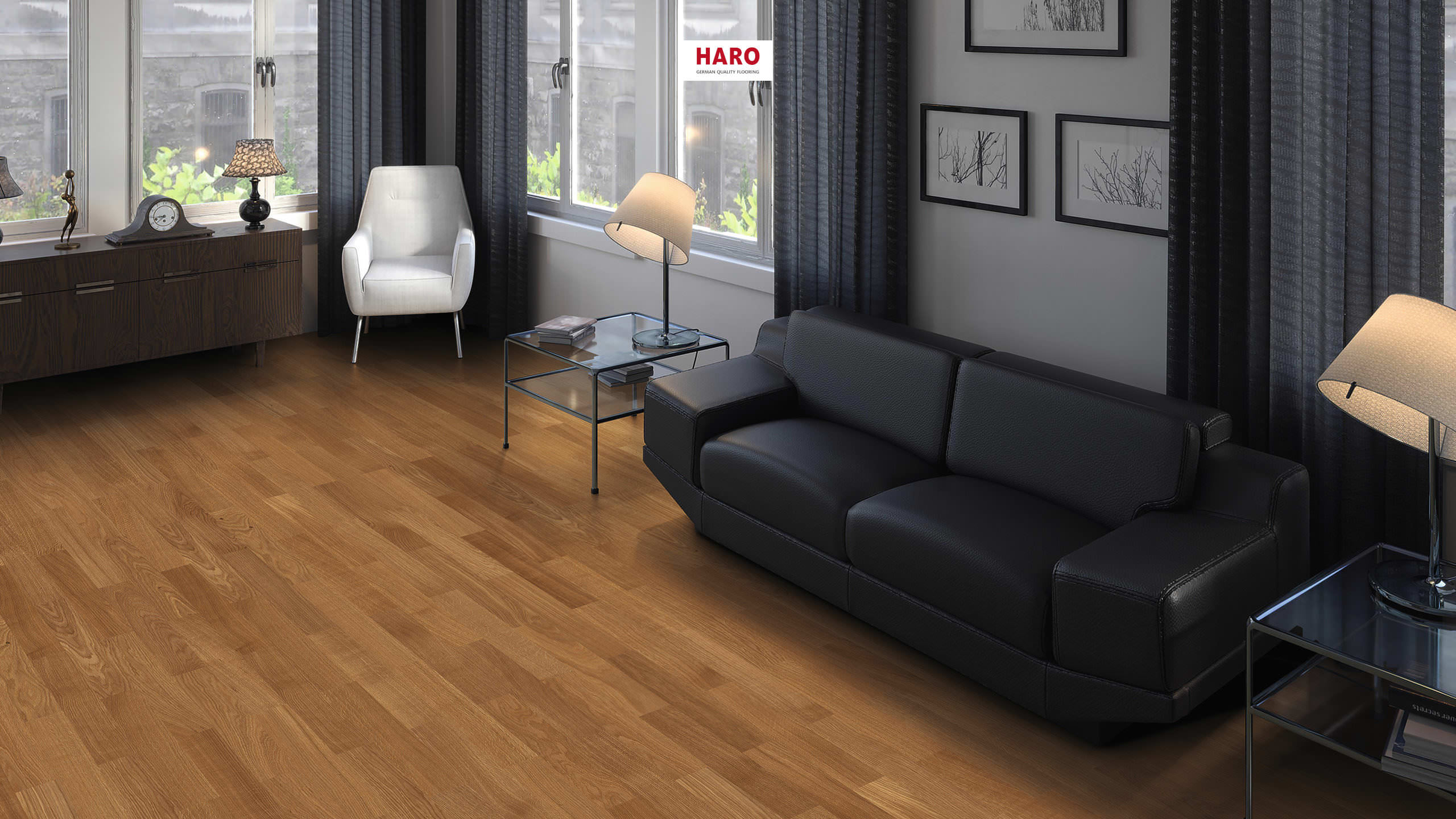 HARO PARQUET 4000 Strip Allegro Oak Trend naturaDur High Performance Tongue and Groove