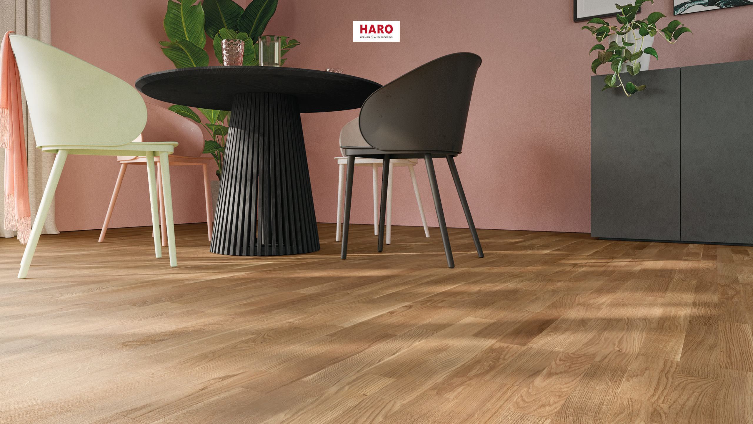 HARO PARQUET 2500 Longstrip Oak Lively matt prefinished Top Connect