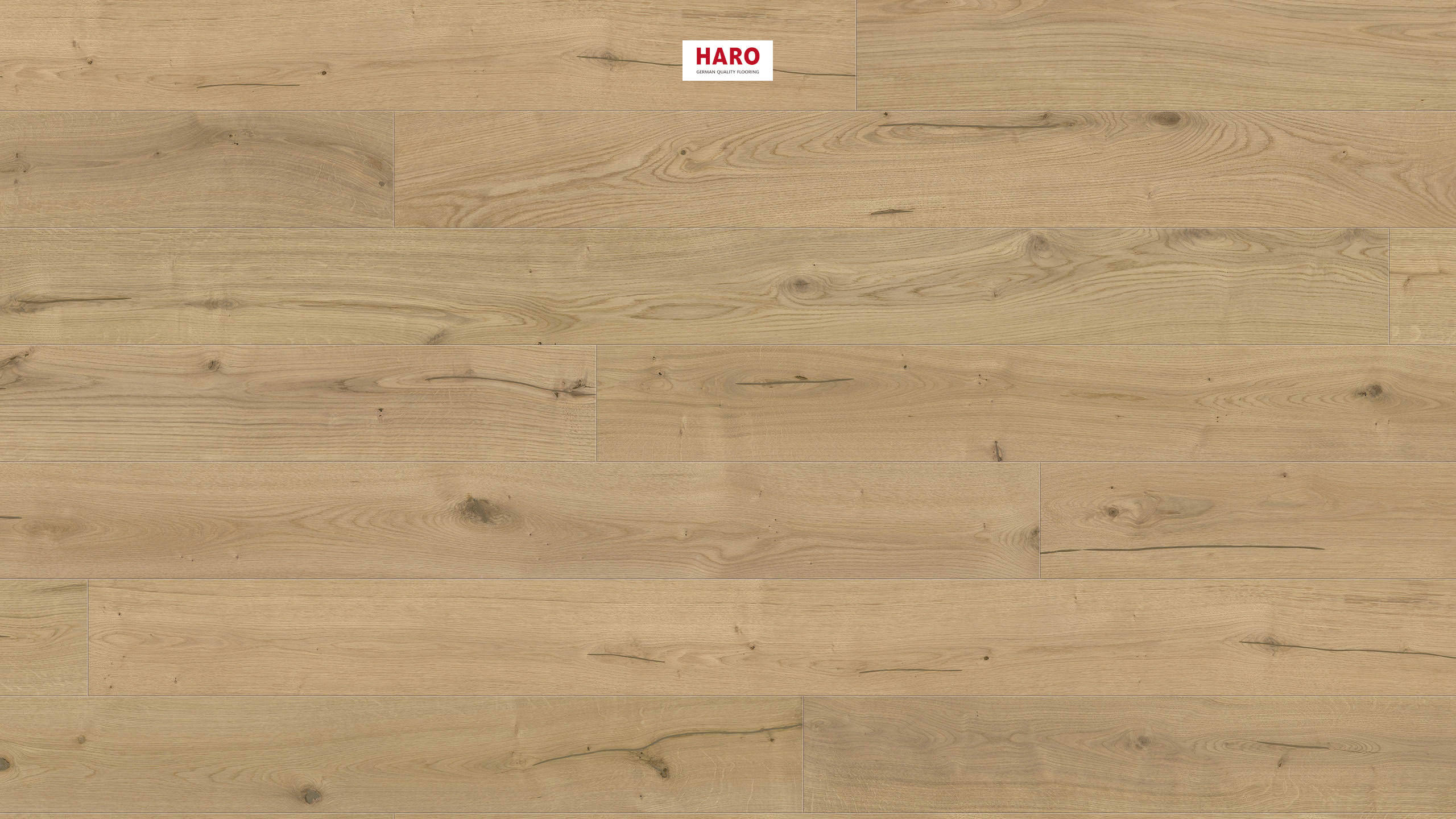 HARO PARQUET 4000 Plank 1-Strip 180 4V Oak Light Rustikal brushed matt prefinished Top Connect
