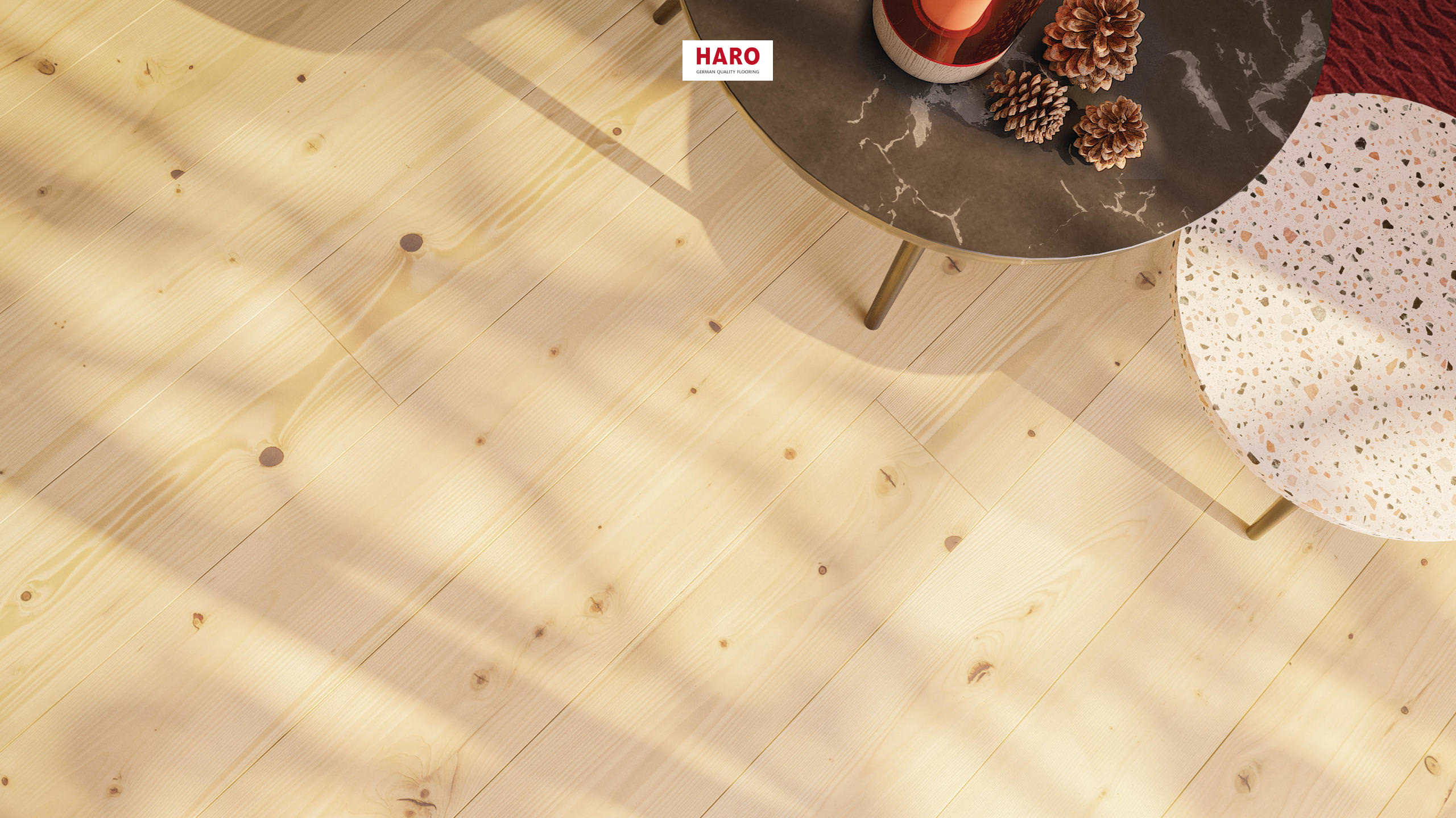 HARO Parquet 4000 Plank 1-Strip 180 4V Fir Lively brushed matt prefinished Top Connect