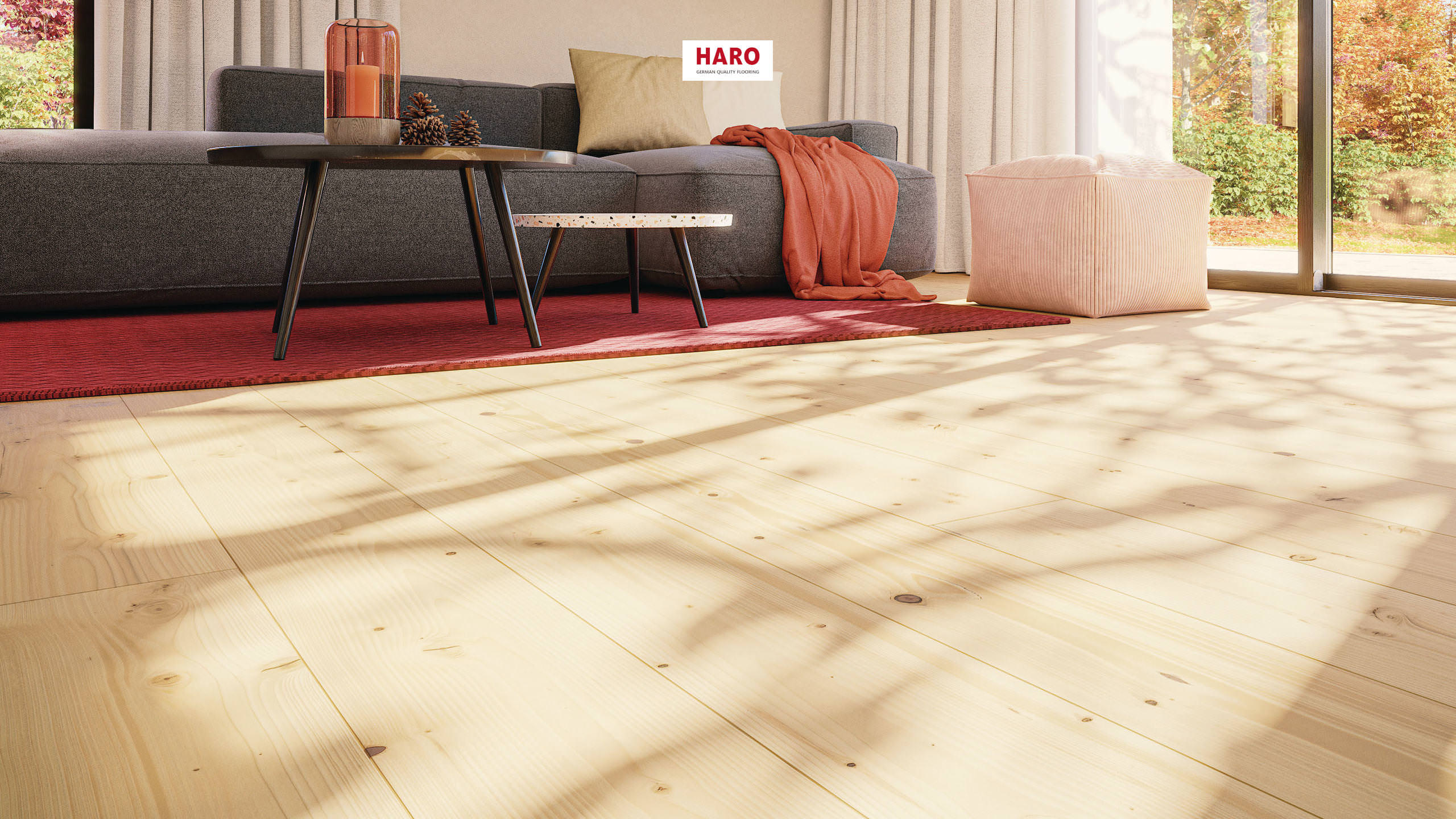HARO Parquet 4000 Plank 1-Strip 180 4V Fir Lively brushed matt prefinished Top Connect