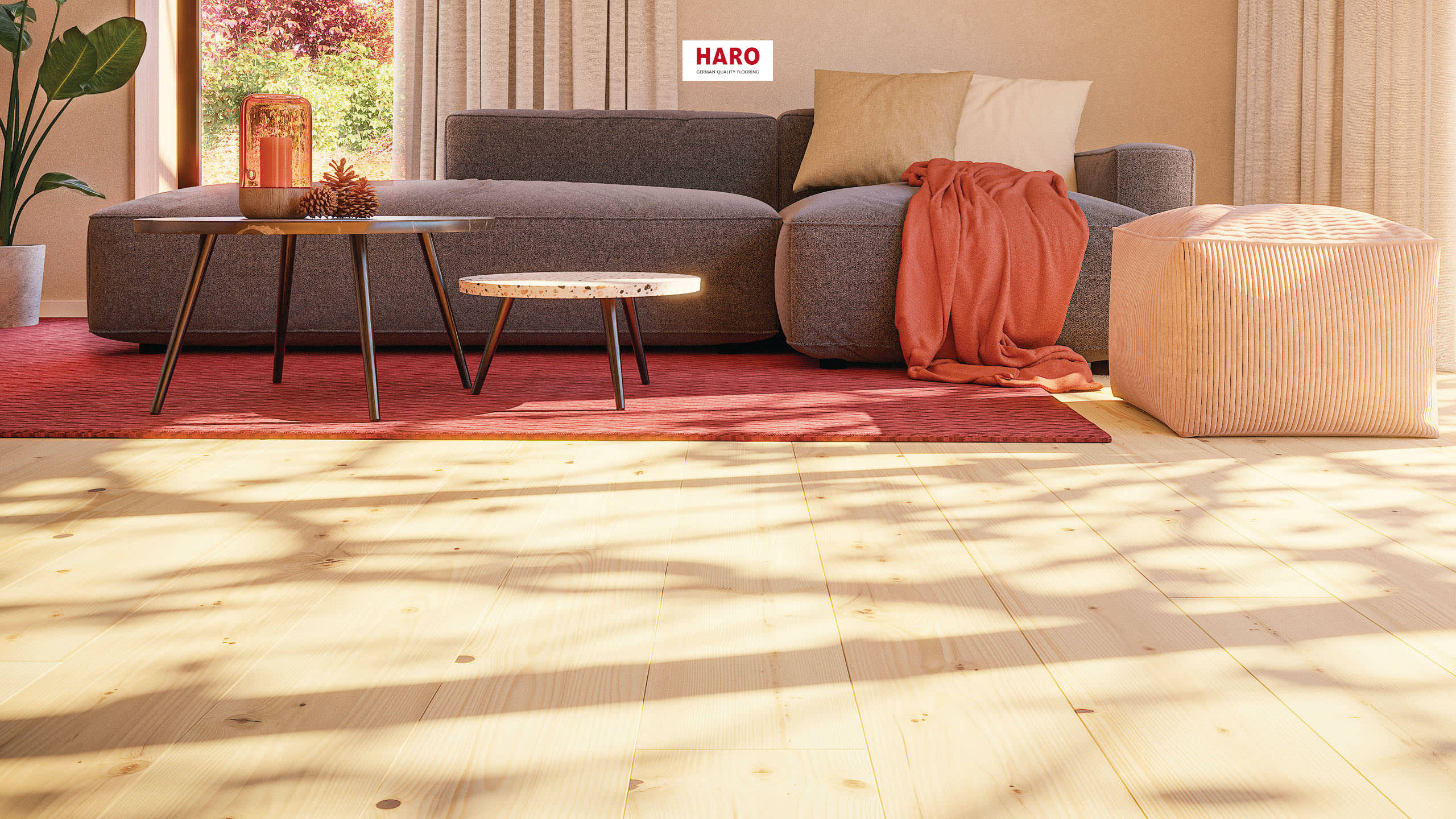 HARO Parquet 4000 Plank 1-Strip 180 4V Fir Lively brushed matt prefinished Top Connect