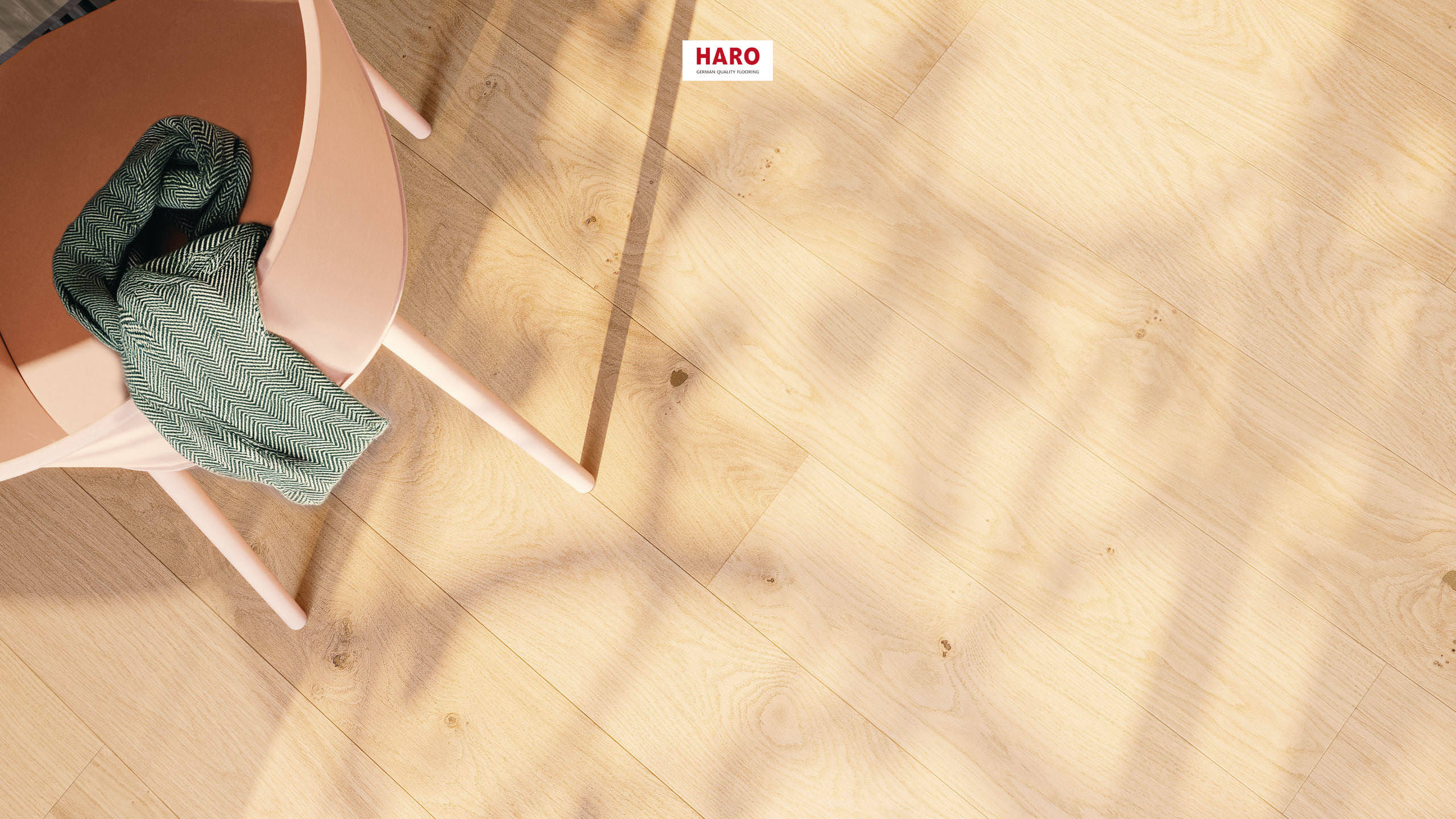 HARO Parquet 4000 1900 mm Plank 1-Strip 180 4V Oak Light natural brushed matt prefinished Top Connect
