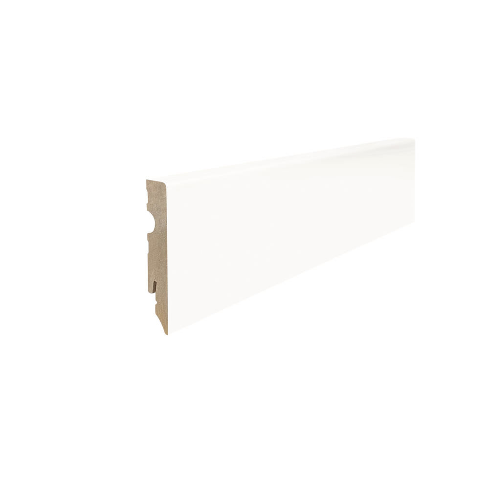 Zócalo insertable 15 x 80 mm cubo 2,2m, laminado blanco