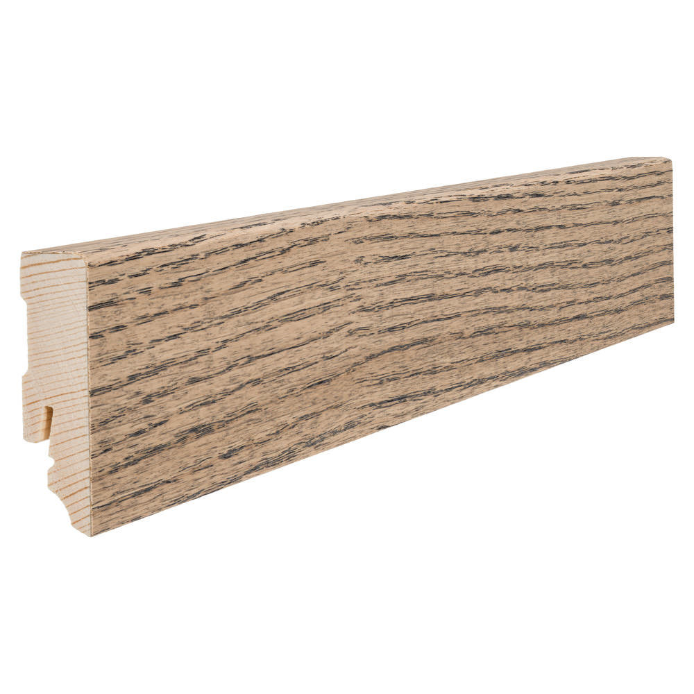 411092 - Zócalos - Zócalo insertable 16x58mm 2,2m Roble gris tabaco ...