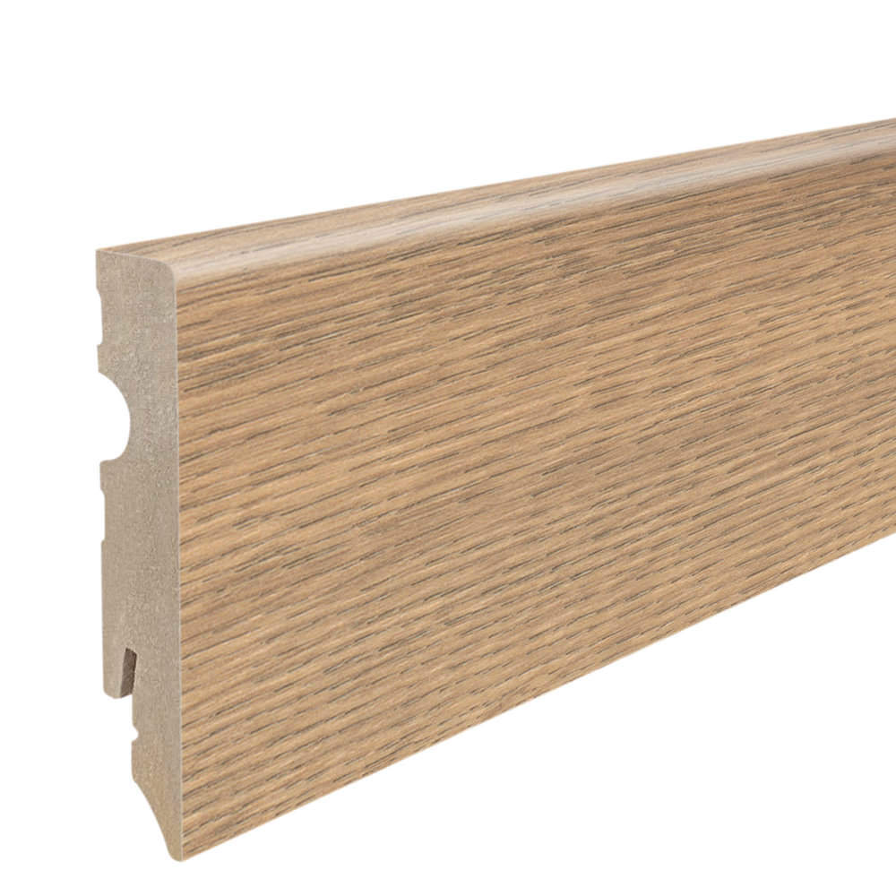 Flavia Inserts 412402 - Zócalos - Zócalo insertable 15 x 80 mm 2,2 m MDF Roble Flavia ...