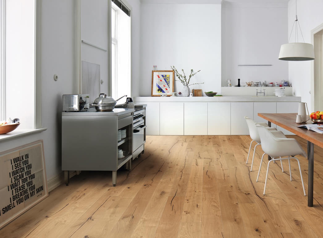 HARO PARQUET 3500 HDF 1-lama 2V Roble Alabama cepillado naturaLin plus Top Connect