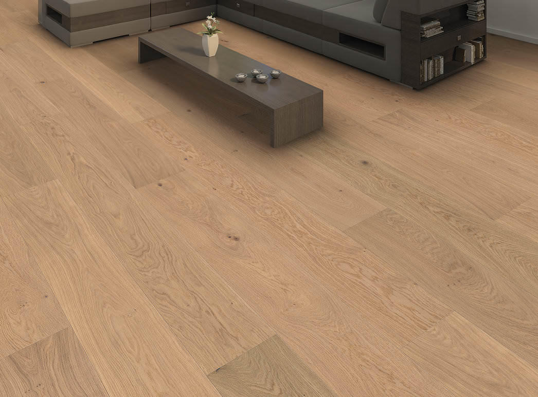 HARO PARQUET 4000 1-lama Plaza 240 4V Roble blanco puro Markant cepillado naturaLin plus Top Connect