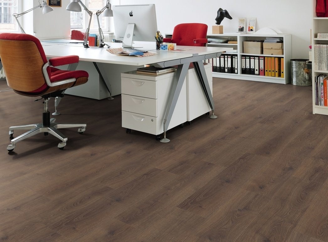 HARO Suelo laminado TRITTY 100 1-lama 4V Roble Contura ahumado* authentic Silent CT Top Connect