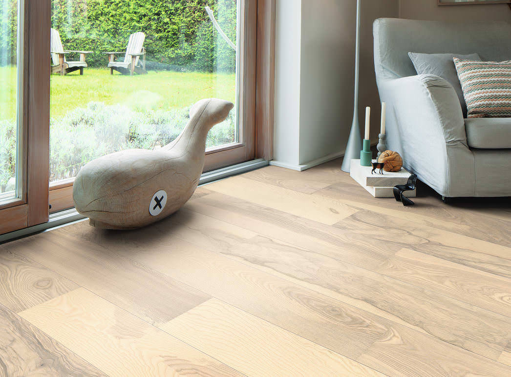 HARO PARQUET 4000 1-lama 180 2V Fresno blanco luz Universal cepillado naturaDur Top Connect