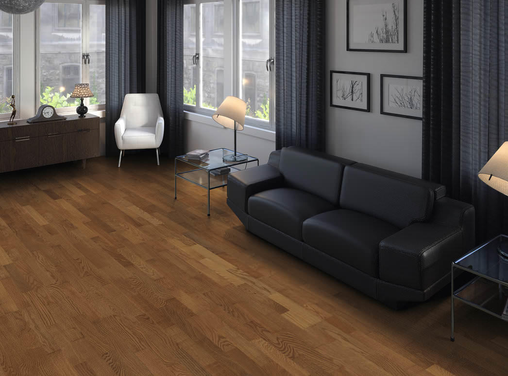 HARO PARQUET 4000 3-lamas Roble ahumado Naturale cepillado permaDur Top Connect