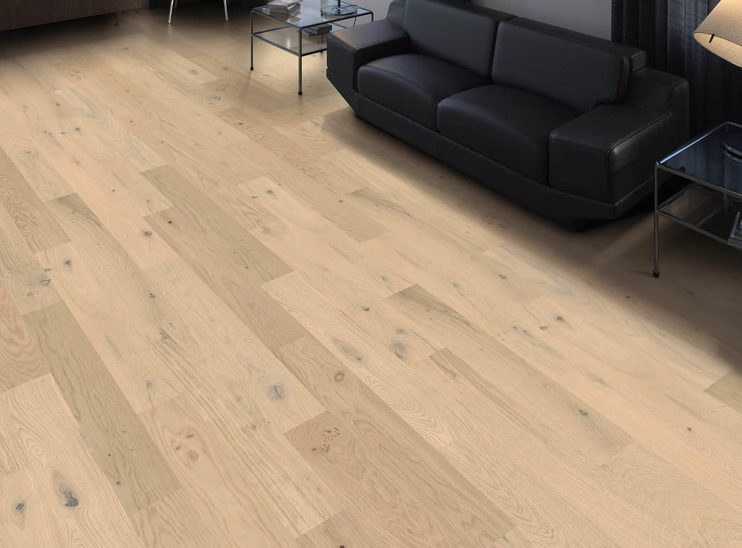 HARO PARQUET 4000 Lama Prestige Roble blanco luz Sauvage cepillado naturaDur Ranura & lengüeta