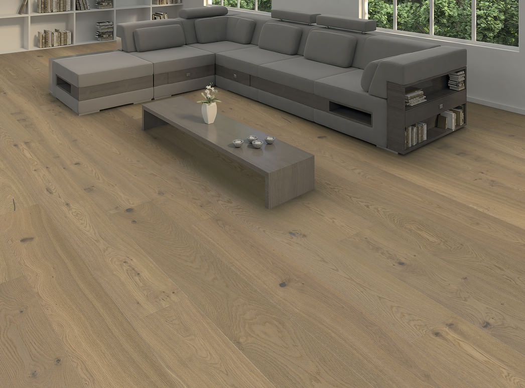 HARO PARQUET 4000 1-lama Plaza 240 4V Roble fumé blanco puro Universal cepillado naturaLin plus Top Connect
