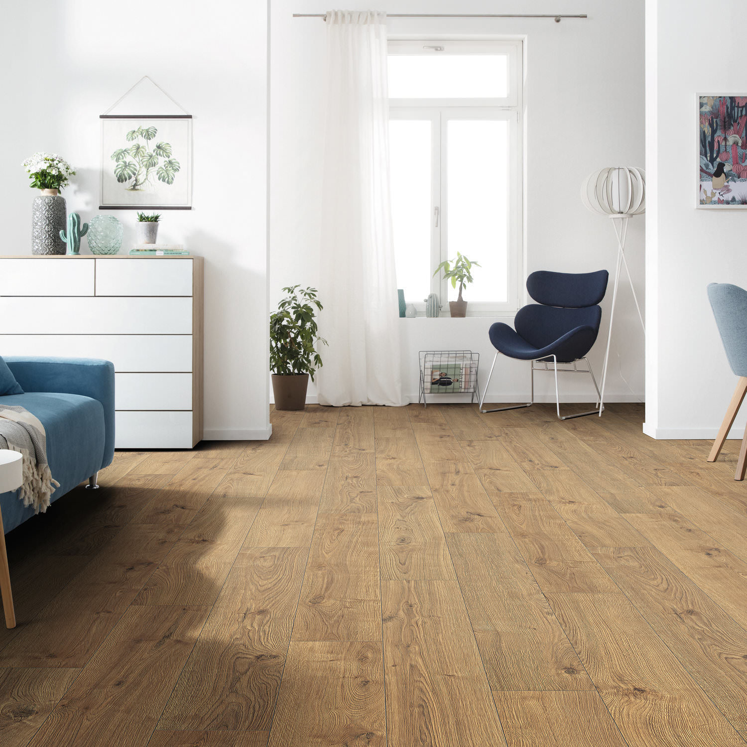 HARO Suelo laminado TRITTY 100 1-lama 4V Roble Portland natur* authentic Silent CT Top Connect