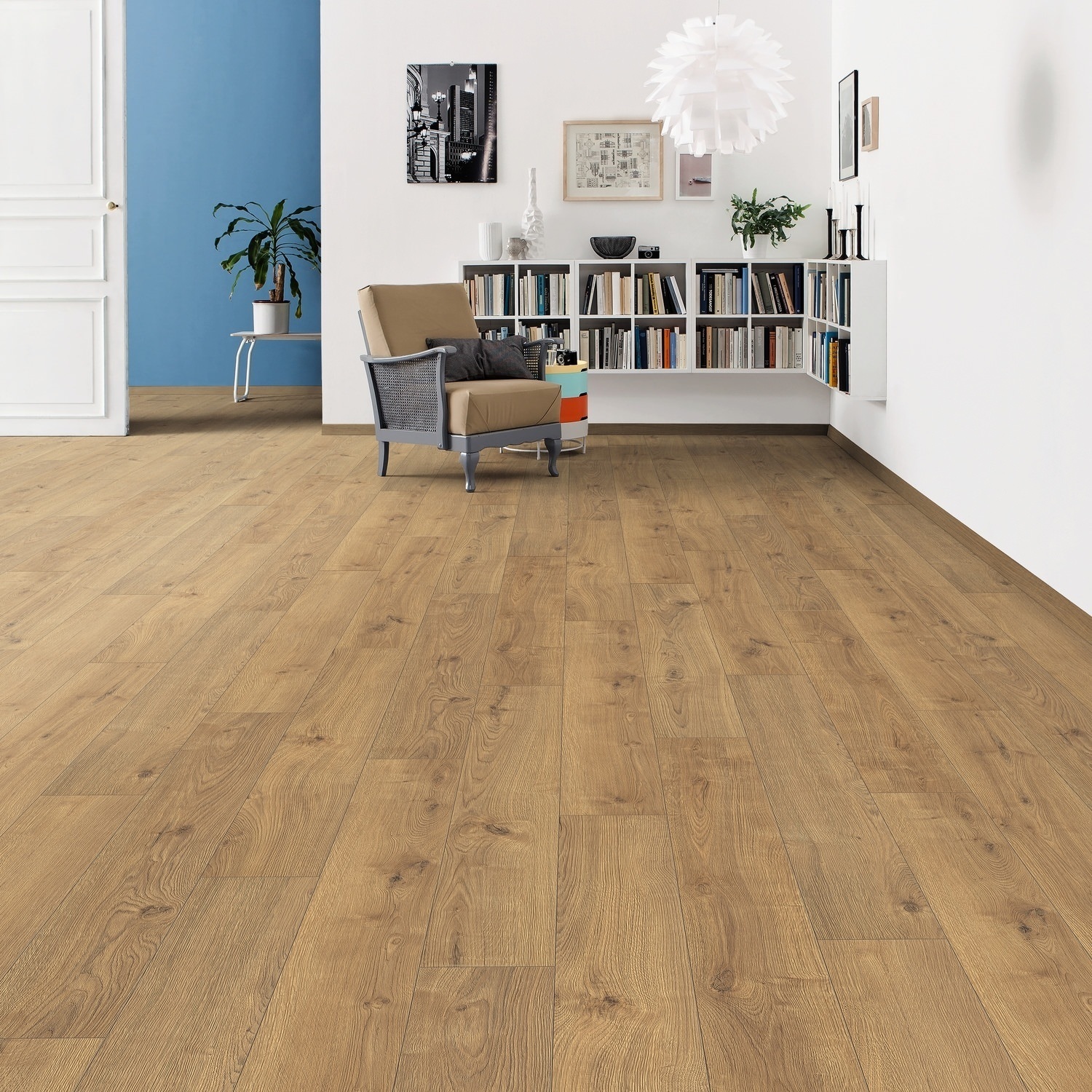 HARO Suelo laminado TRITTY 100 1-lama 4V Roble Portland natur* authentic Silent CT Top Connect