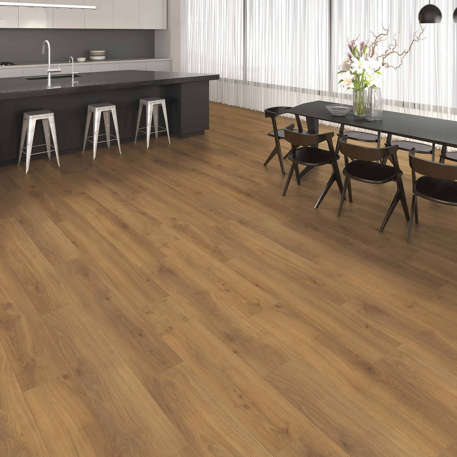 HARO Suelo laminado TRITTY 200 Aqua 1-lama 4V Roble Emilia miel* authentic soft Silent Pro Top Connect