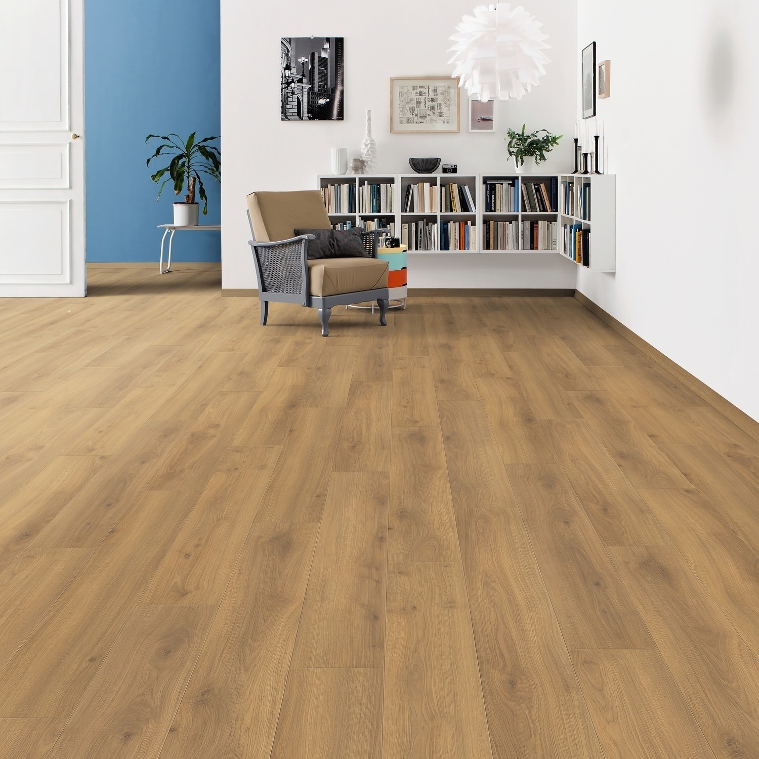 HARO Suelo laminado TRITTY 200 Aqua 1-lama 4V Roble Emilia miel* authentic soft Silent Pro Top Connect