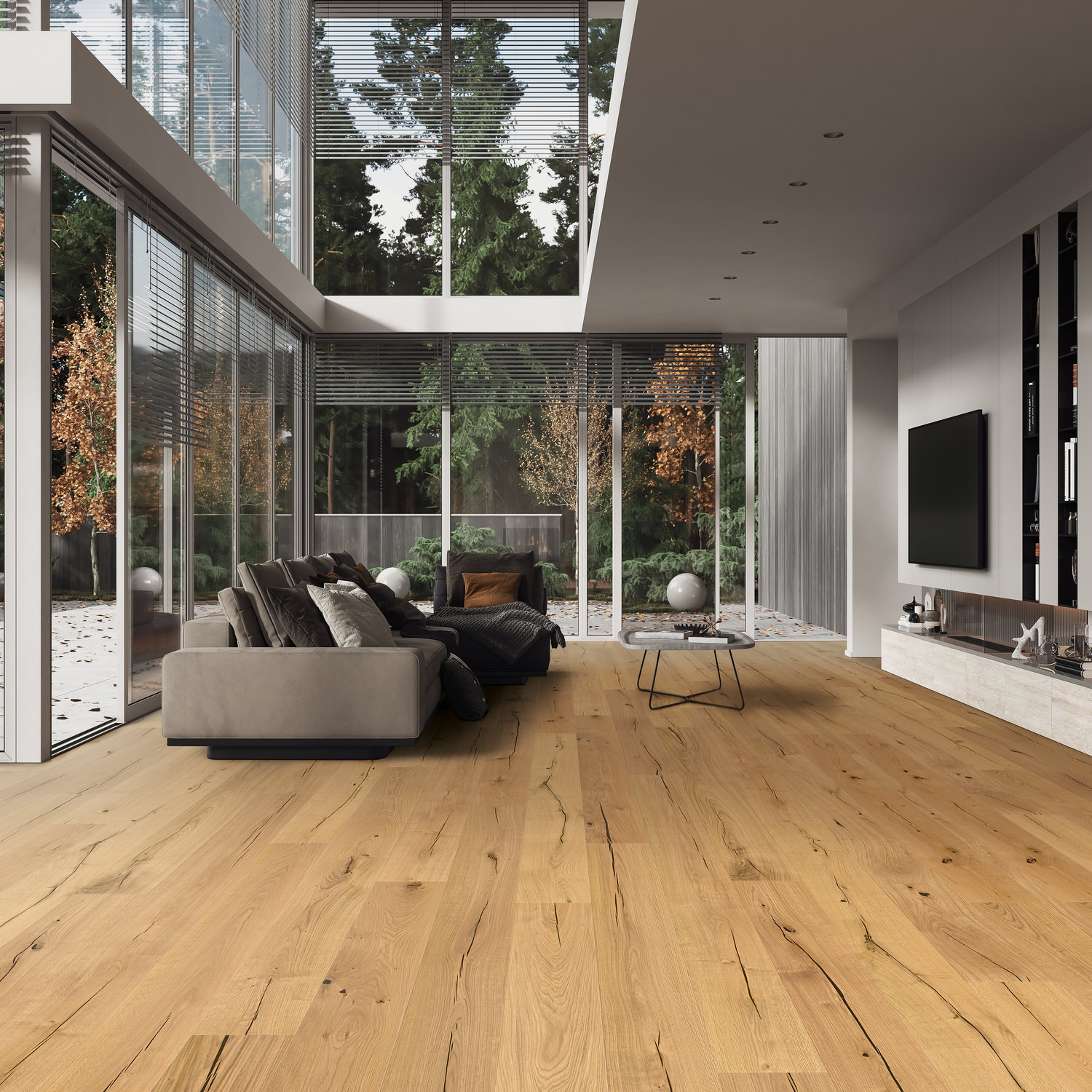 HARO PARQUET 4000 1-lama Plaza 240 4V Roble Alabama cepillado naturaLin plus Top Connect