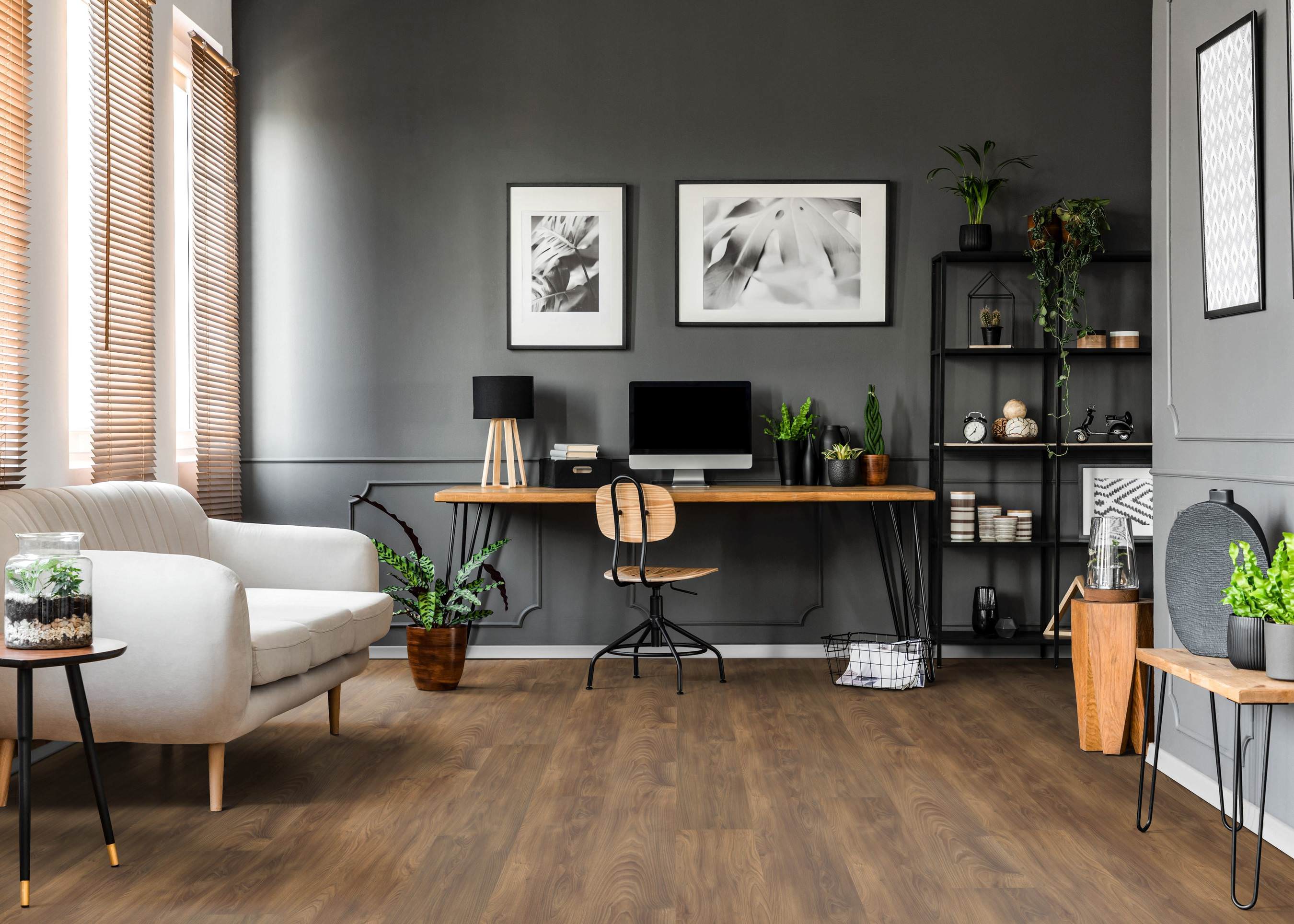 HARO Suelo laminado TRITTY 100 Gran Via 4V Nogal Vario* authentic soft Top Connect