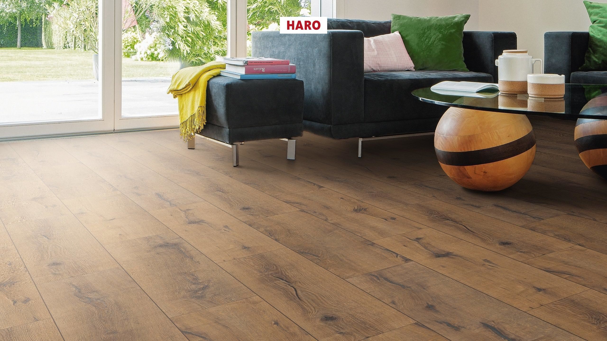 HARO Suelo laminado TRITTY 100 1-lama 4V Roble italica ahumado* authentic Top Connect