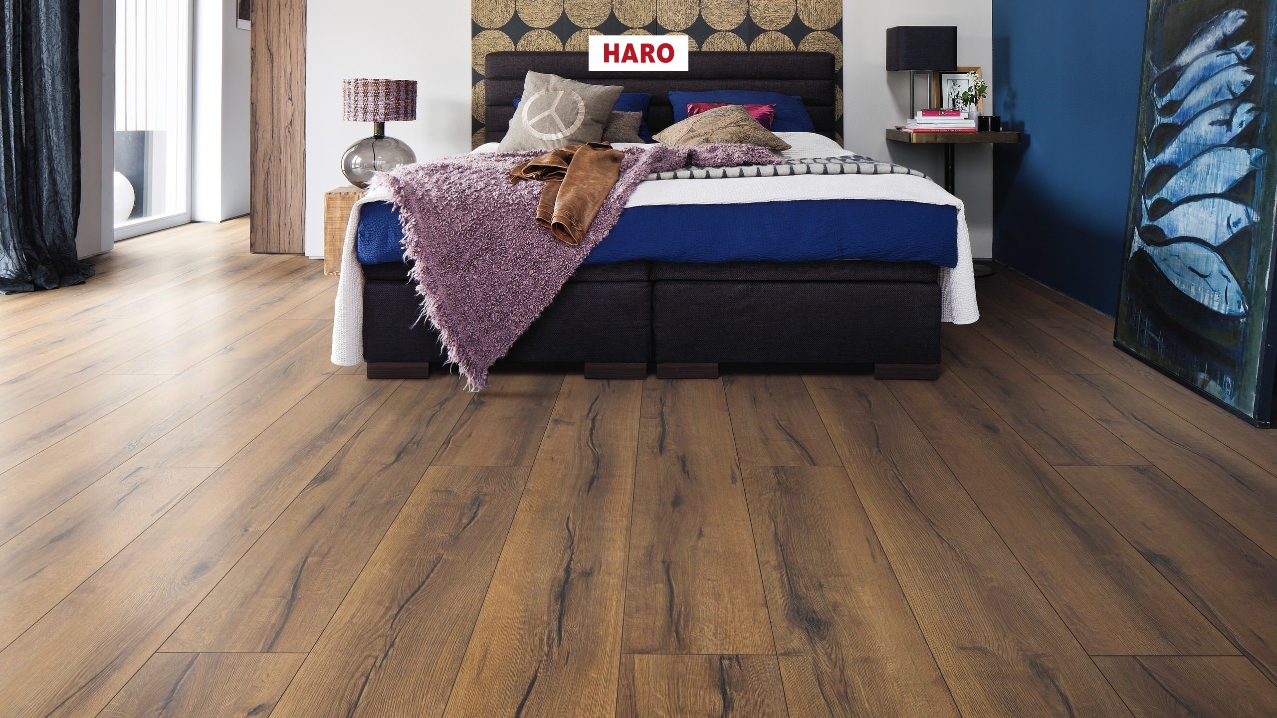 HARO Suelo laminado TRITTY 100 Gran Via 4V Roble italica ahumado* authentic Silent Pro Top Connect
