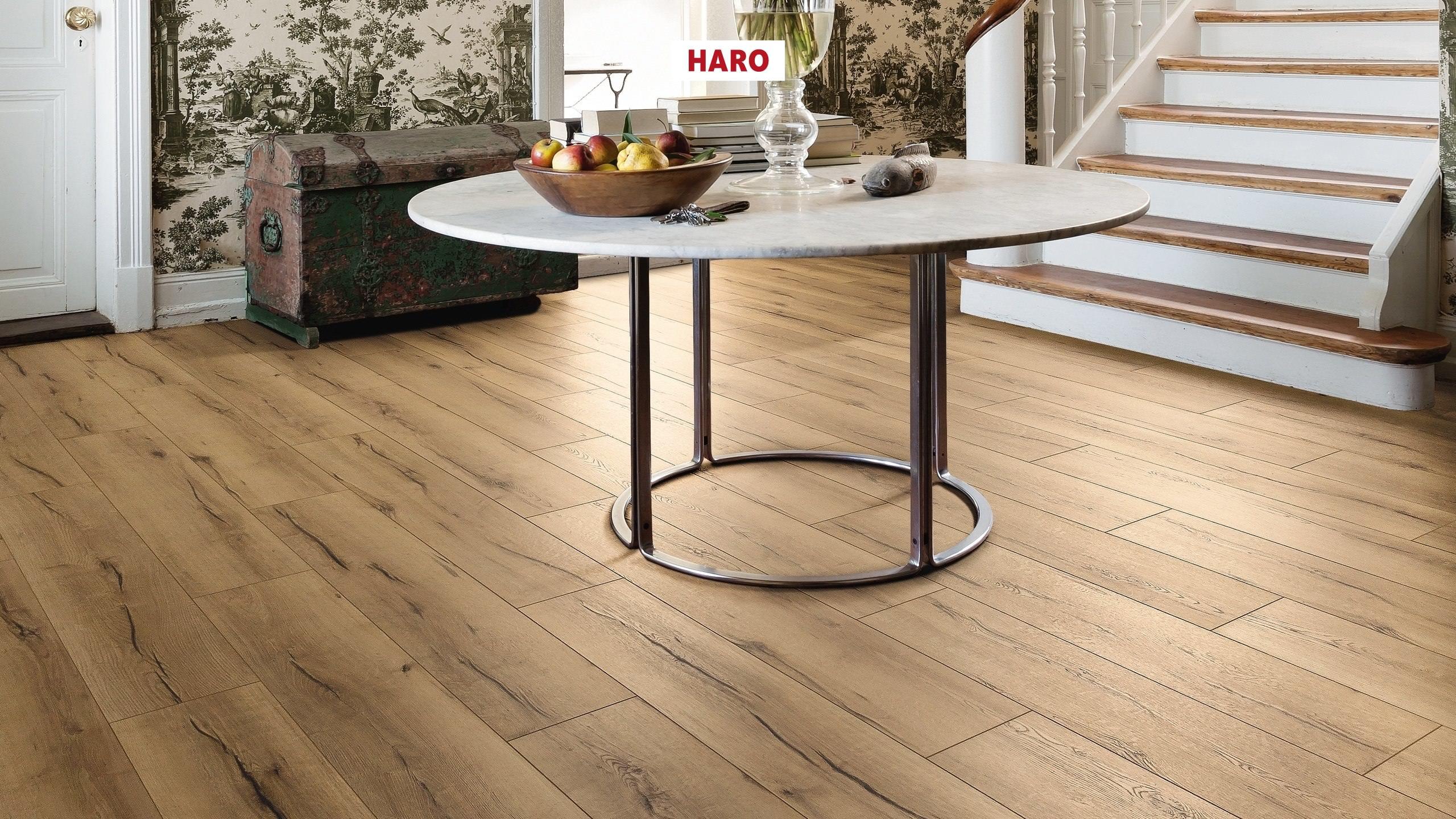 HARO Suelo laminado TRITTY 100 Campus 4V Roble italica creme* authentic Top Connect