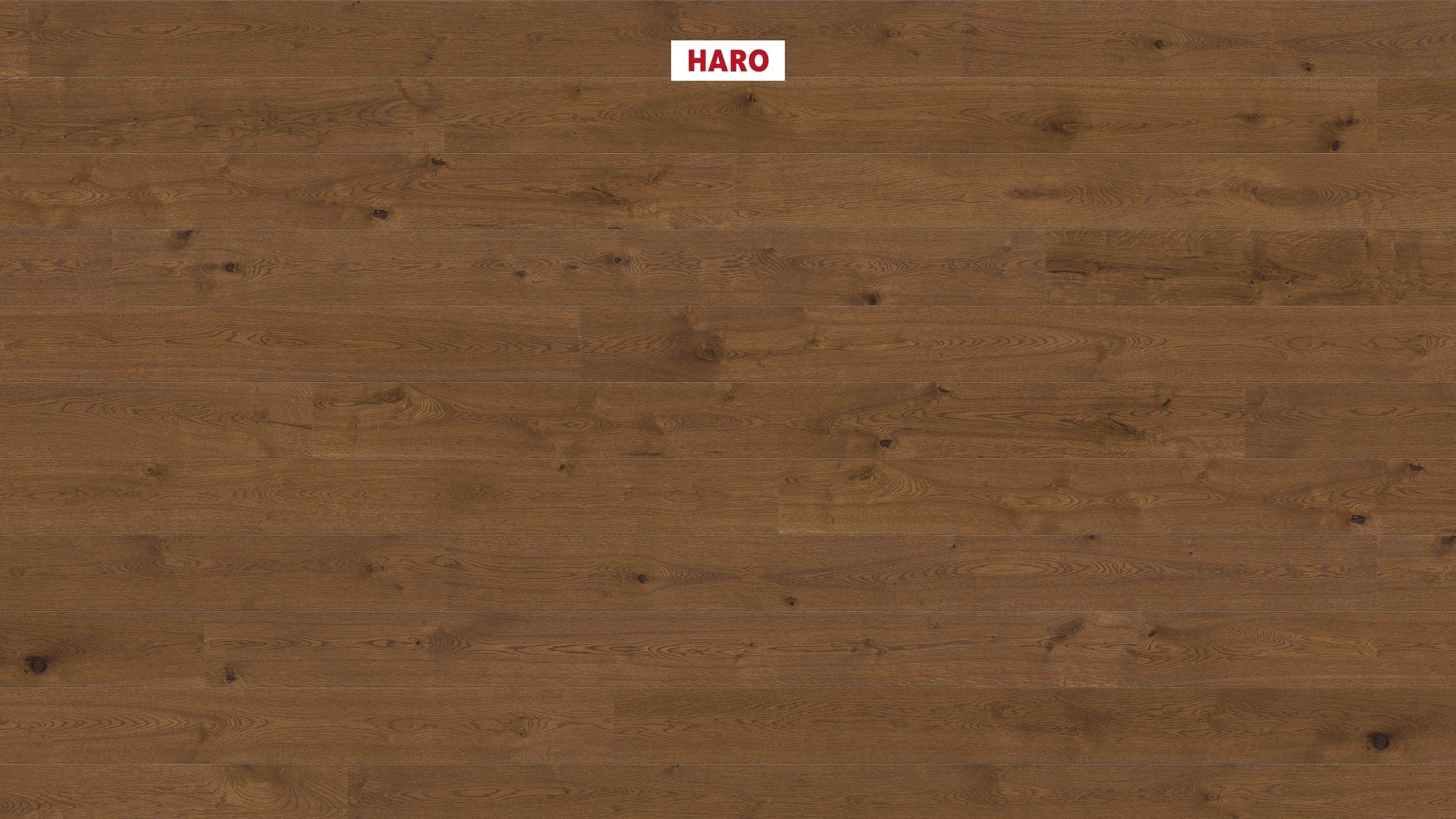 HARO PARQUET 3500 HDF 1-lama 2V Roble marrón moscada Universal cepillado naturaLin plus Top Connect