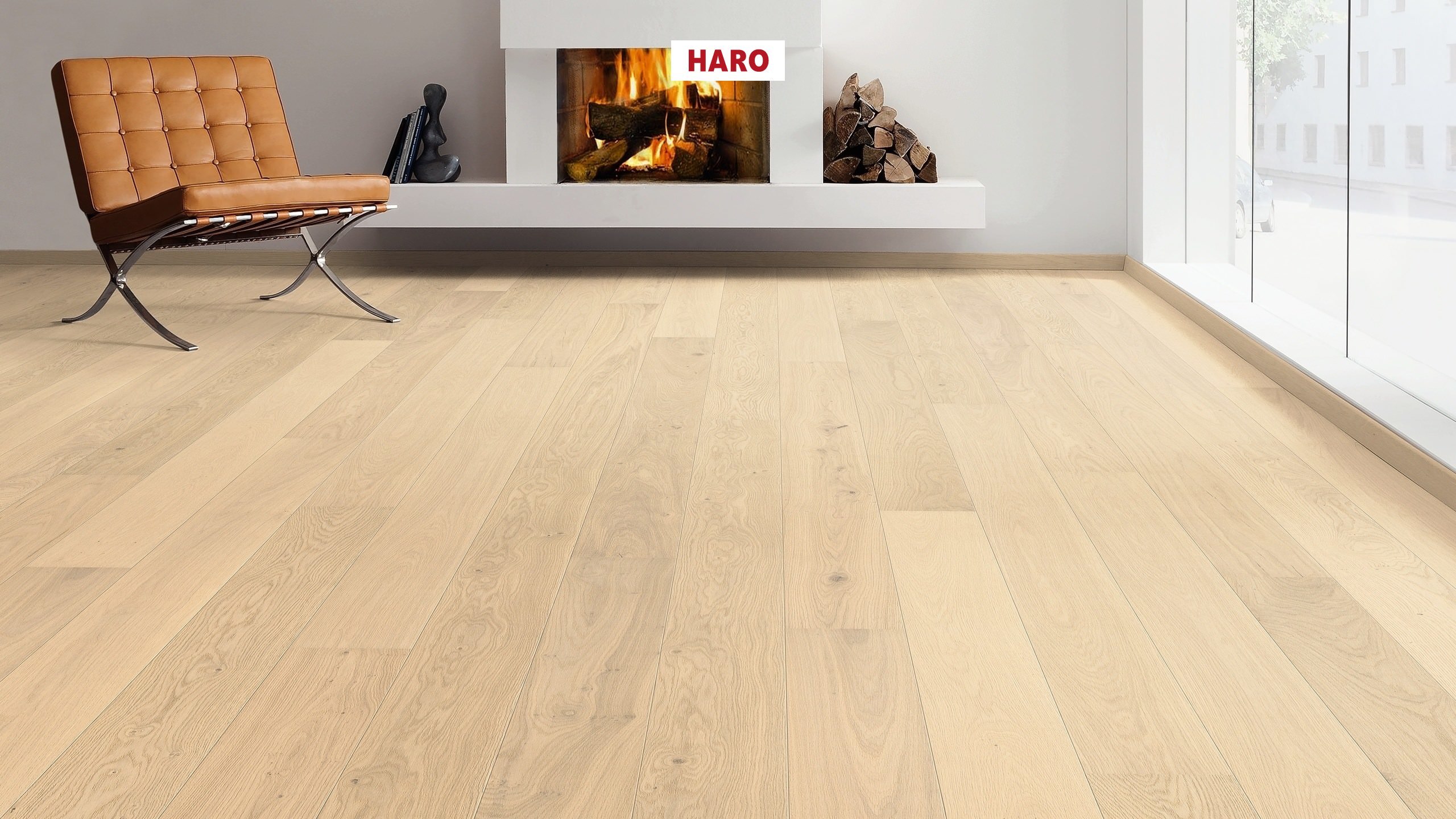 HARO PARQUET 4000 1-lama 180 2V Roble invisible Markant cepillado naturaDur Top Connect