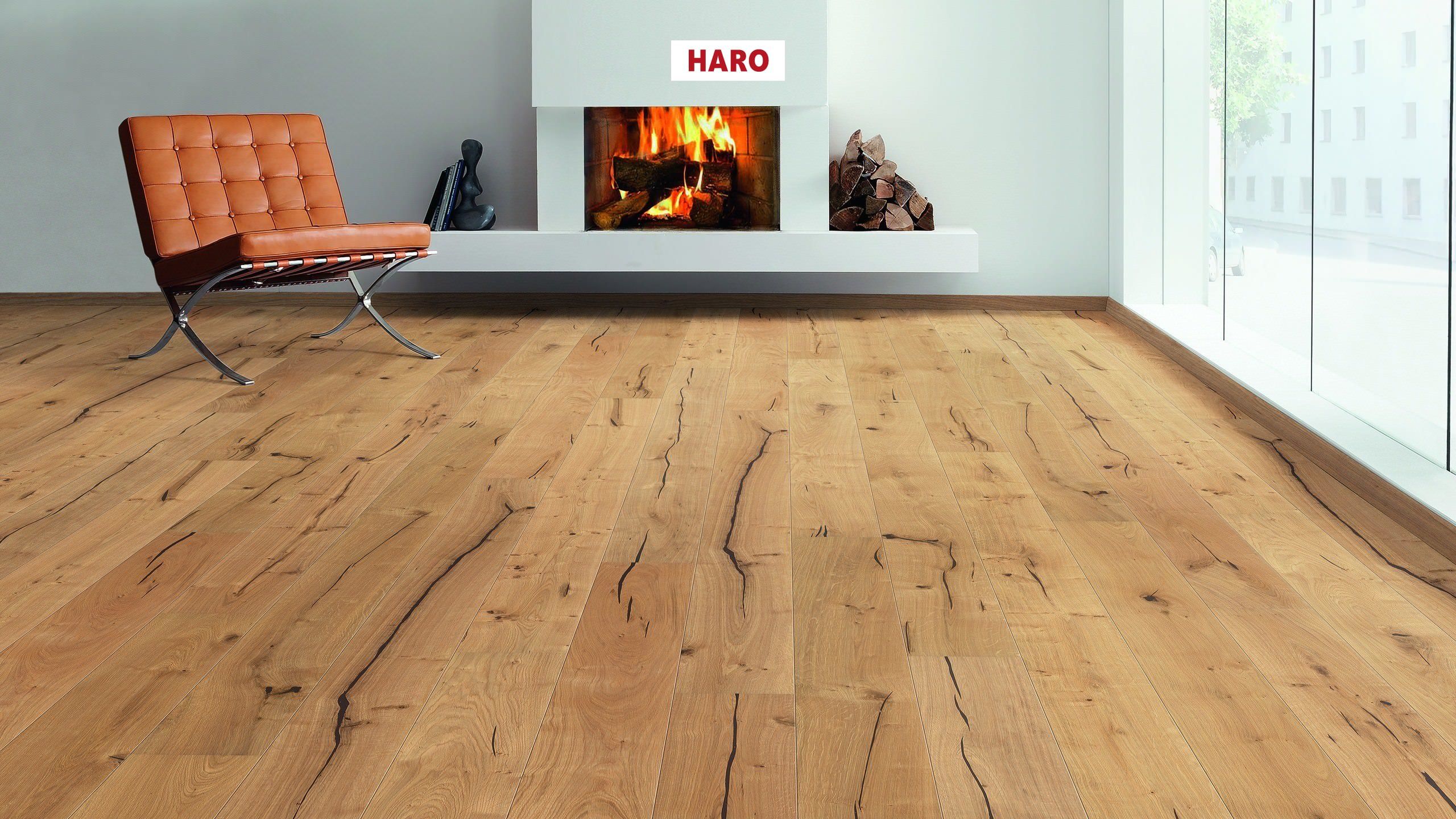 HARO PARQUET 2500 1-lama 180 2V Roble Alabama cepillado naturaLin plus Top Connect