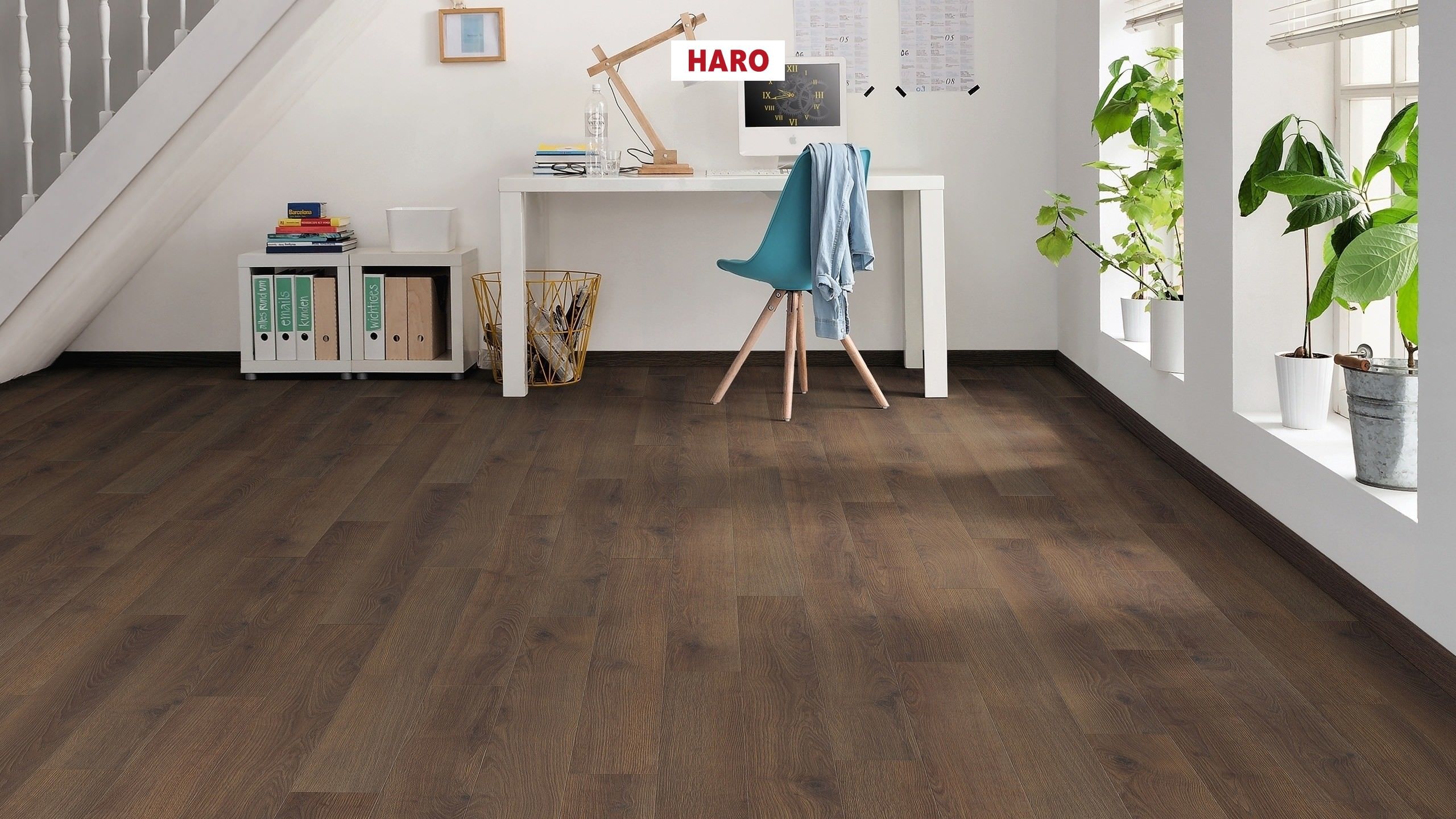 HARO Suelo laminado TRITTY 100 Loft 4V Roble Contura ahumado* authentic Top Connect