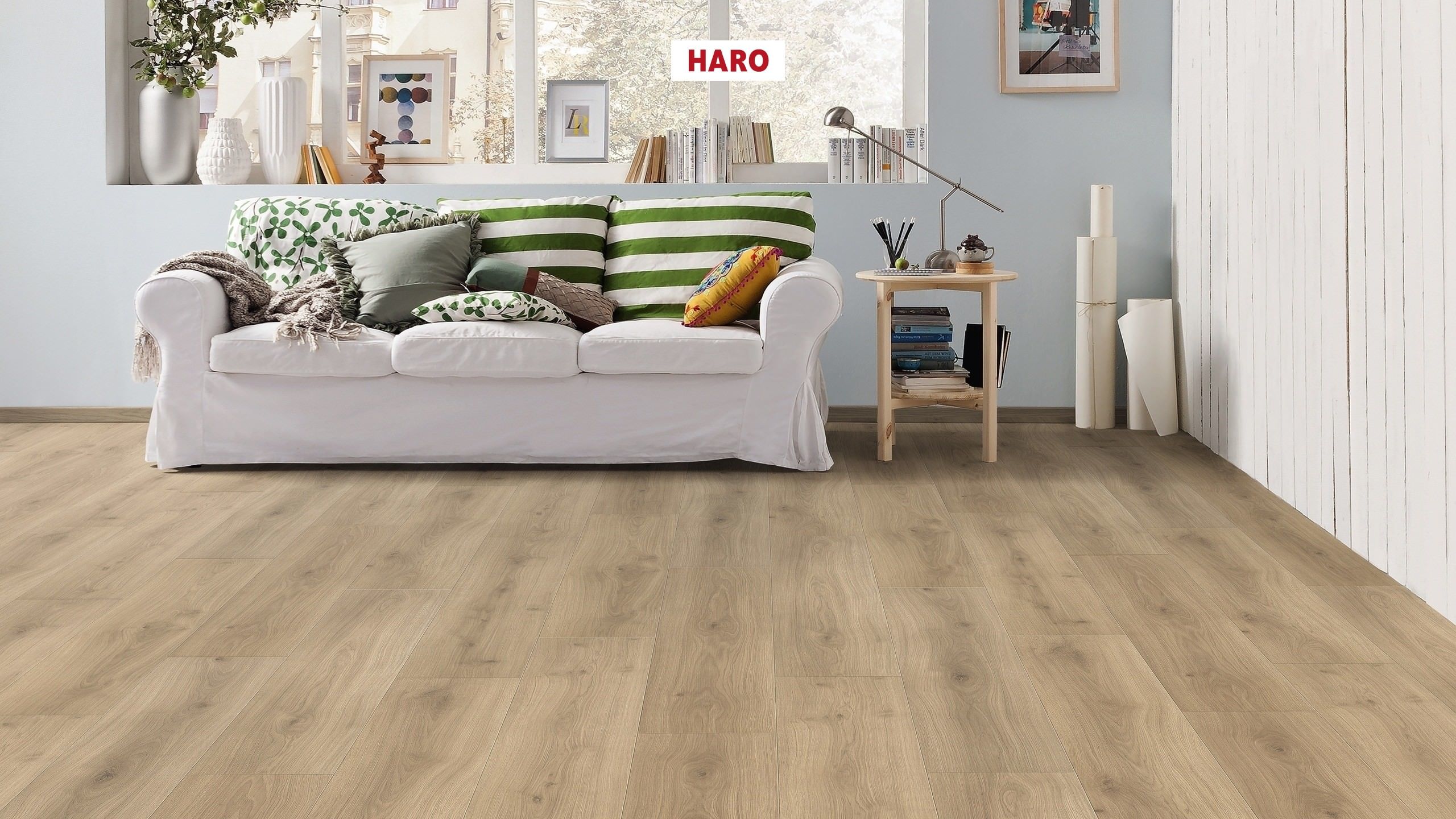 HARO Suelo laminado TRITTY 100 Campus 4V Roble Emilia puro* authentic soft Top Connect